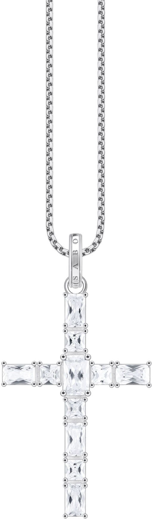 THOMAS SABO Kettenanhänger »Schmuck Silber 925 Anhänger Kreuz, PE939-051-14«, mit Zirkonia (synth.)