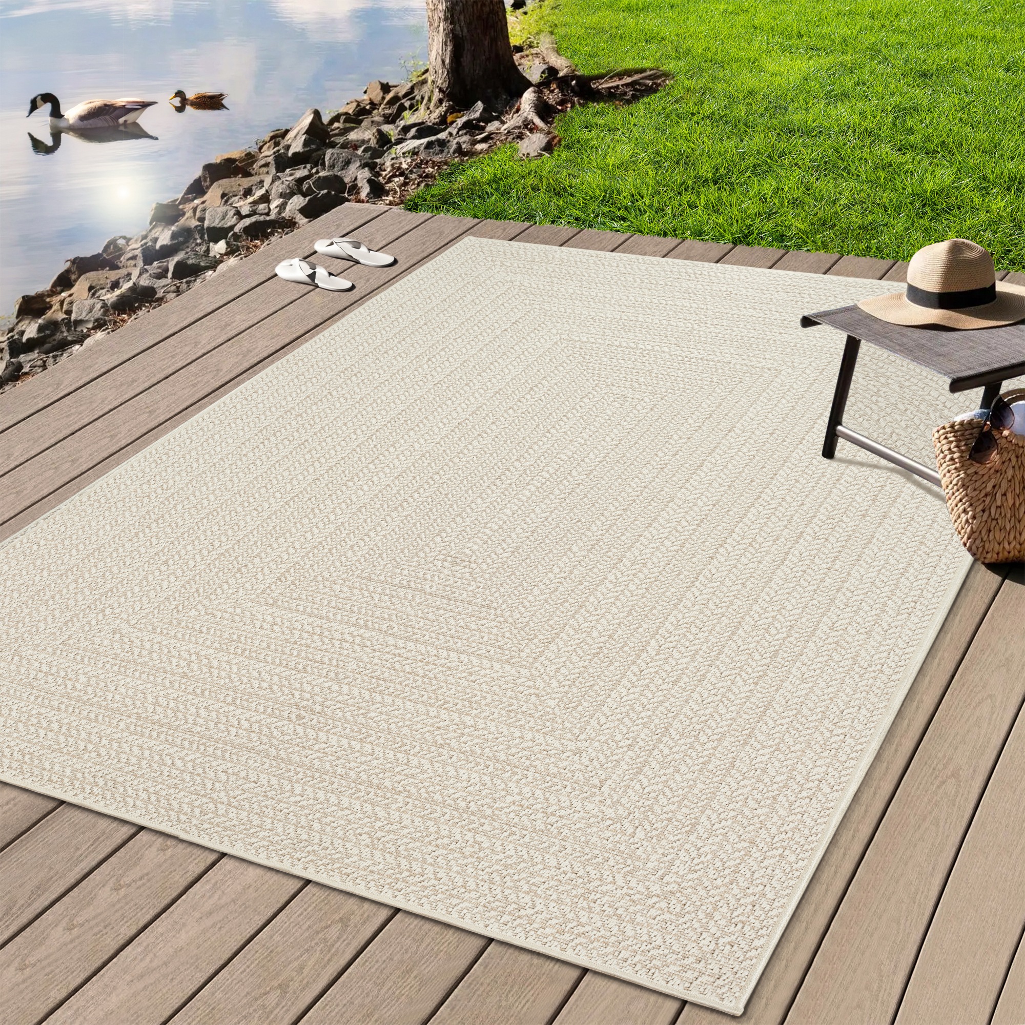 merinos Teppich »Kenzy 1«, rechteckig, 1 mm Höhe, robuster In- und Outdoor günstig online kaufen