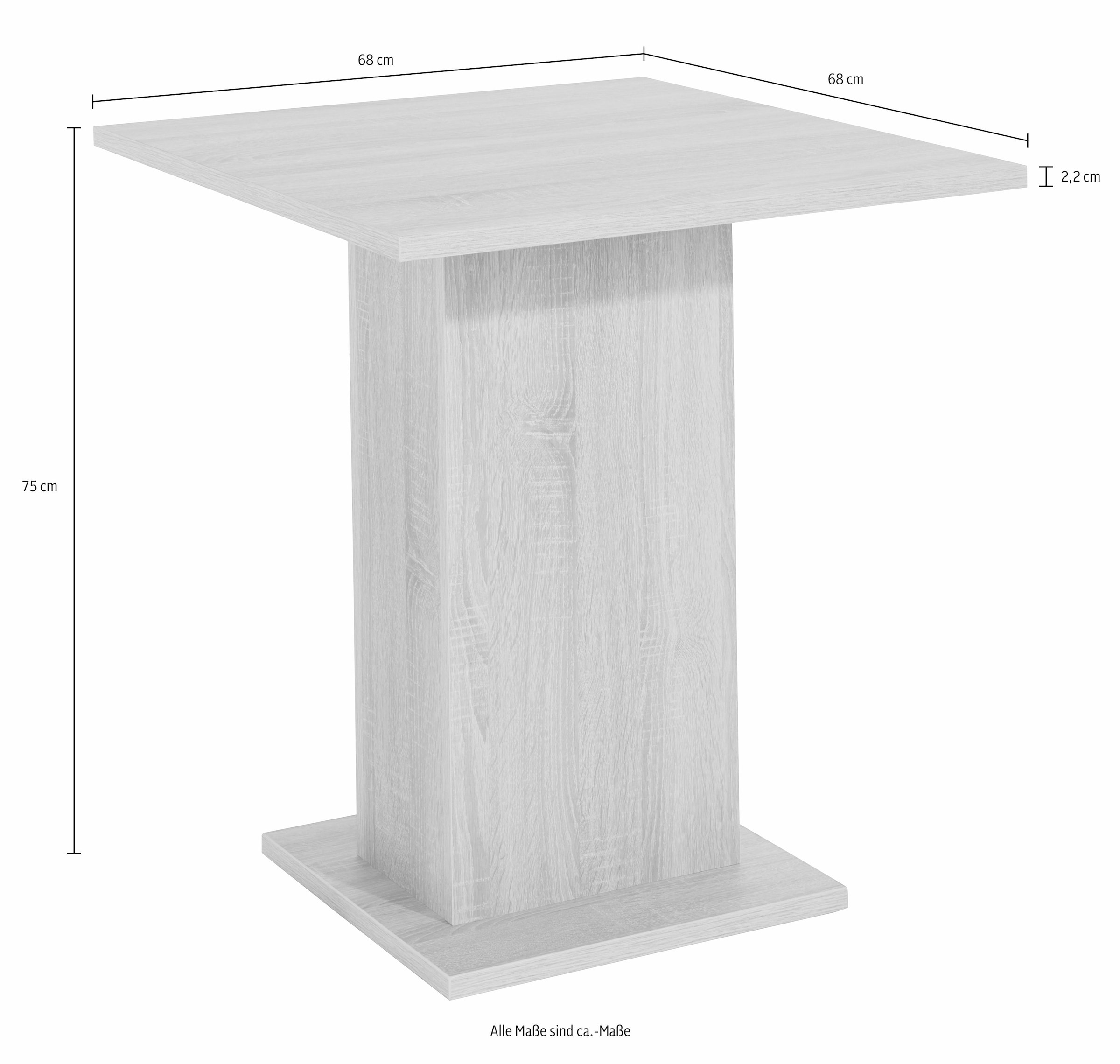 7. Bild von Home affaire Säulen-Esstisch »Luce«, Breite 68 oder 110 cm