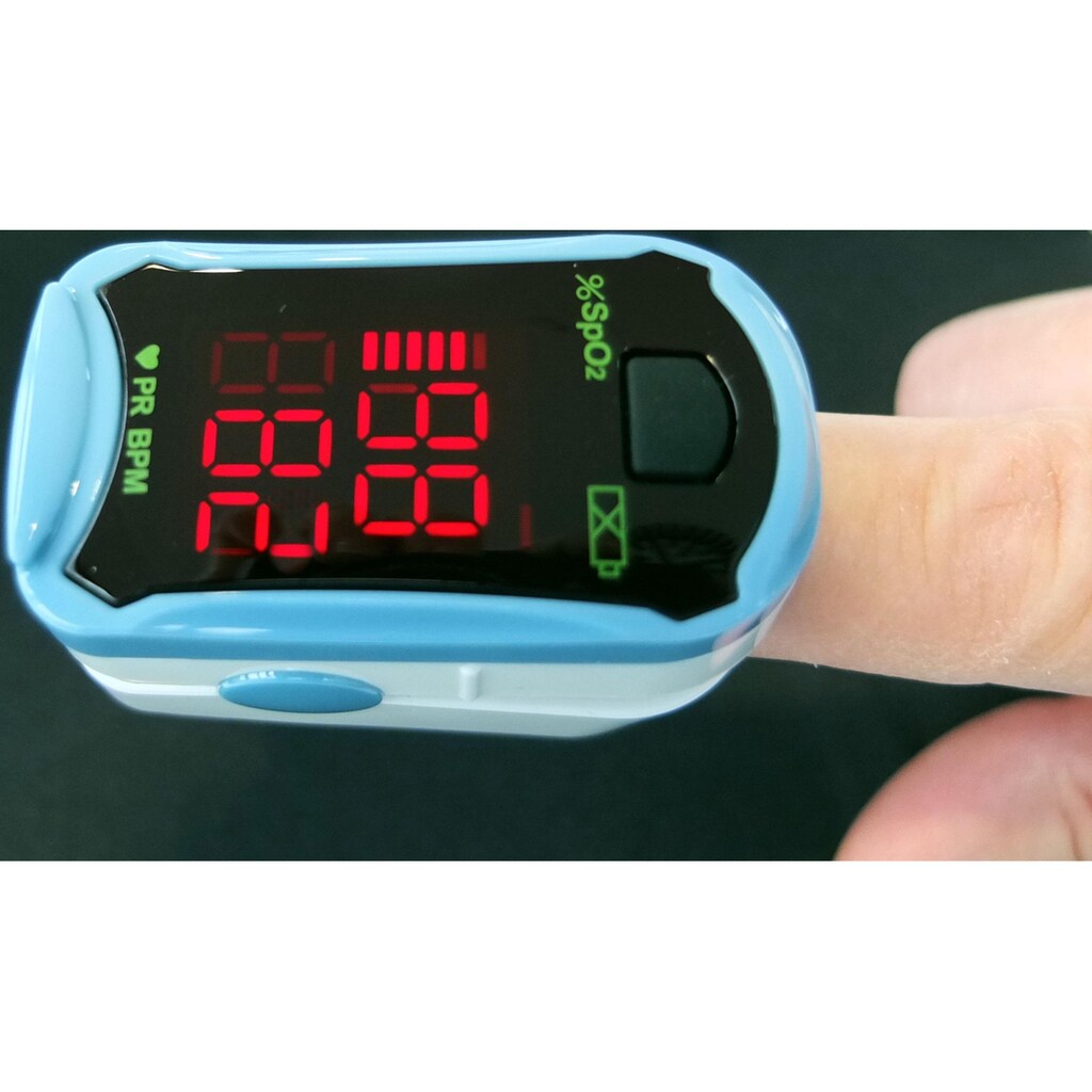 Maximex Pulsoximeter, ermittelt Sauerstoffsättigung und Pulsfrequenz