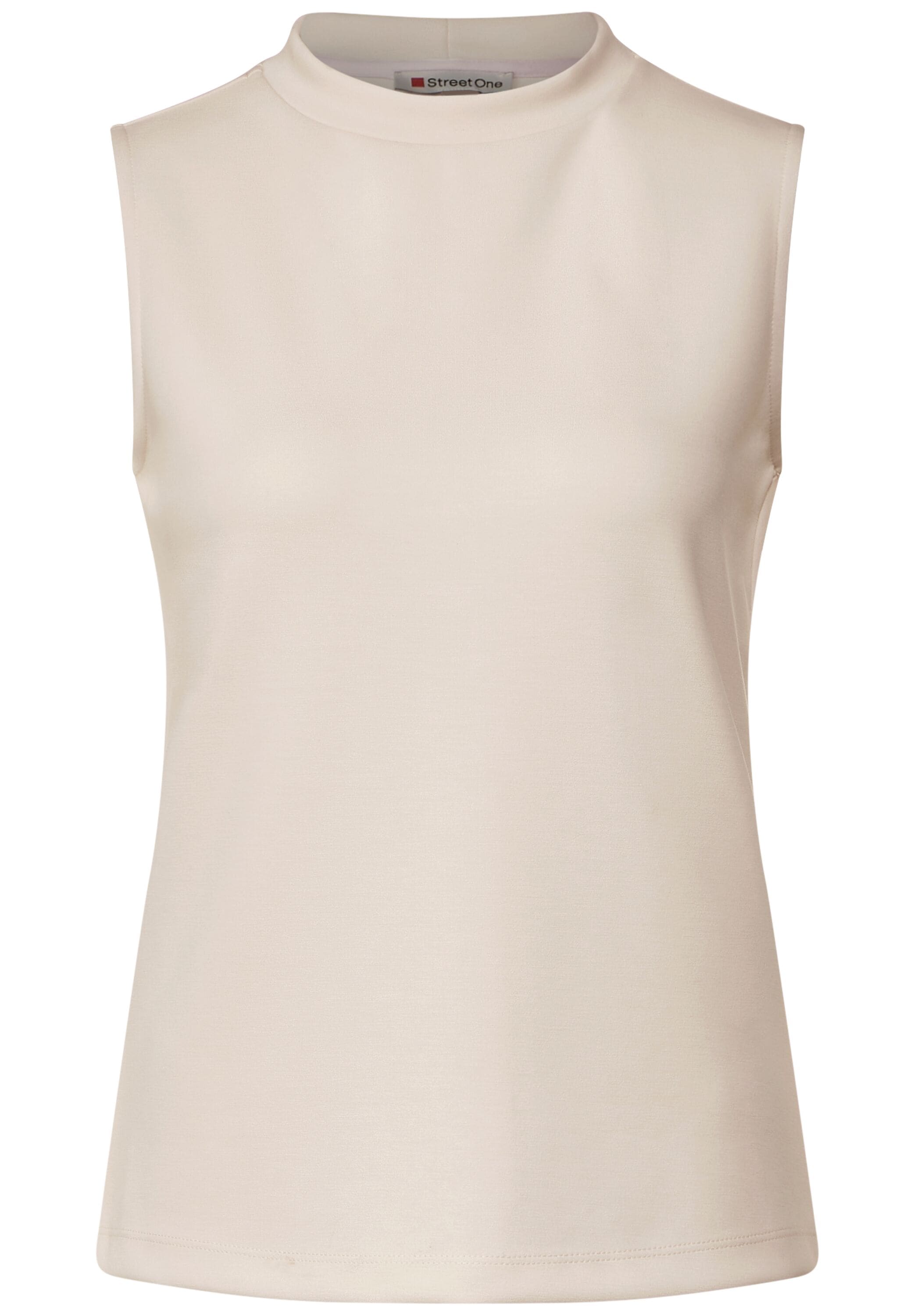 STREET ONE Shirttop »silk look turtel neck«, mit Ziernaht hinten