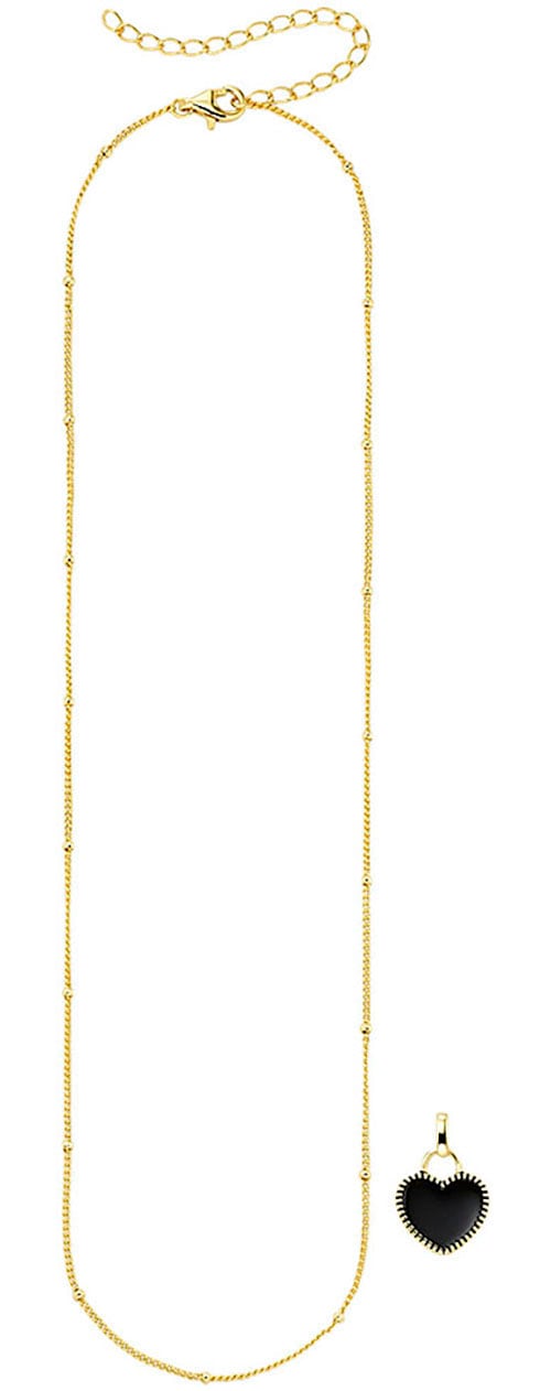 Aniston JEWELRY & WATCHES Kette mit Anhänger »Schmuck Geschenk Silber 925 Halskette mit Herzanhänger emalliert«