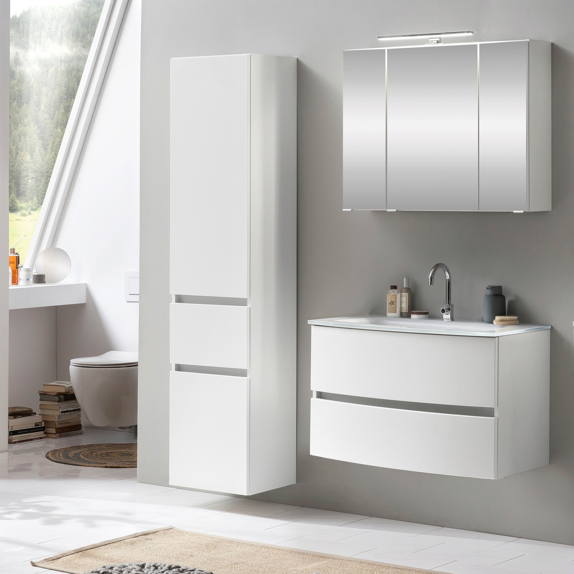 welltime Badezimmer-Set »Kaunas« Set, 3 Stk. tlg. günstig online kaufen