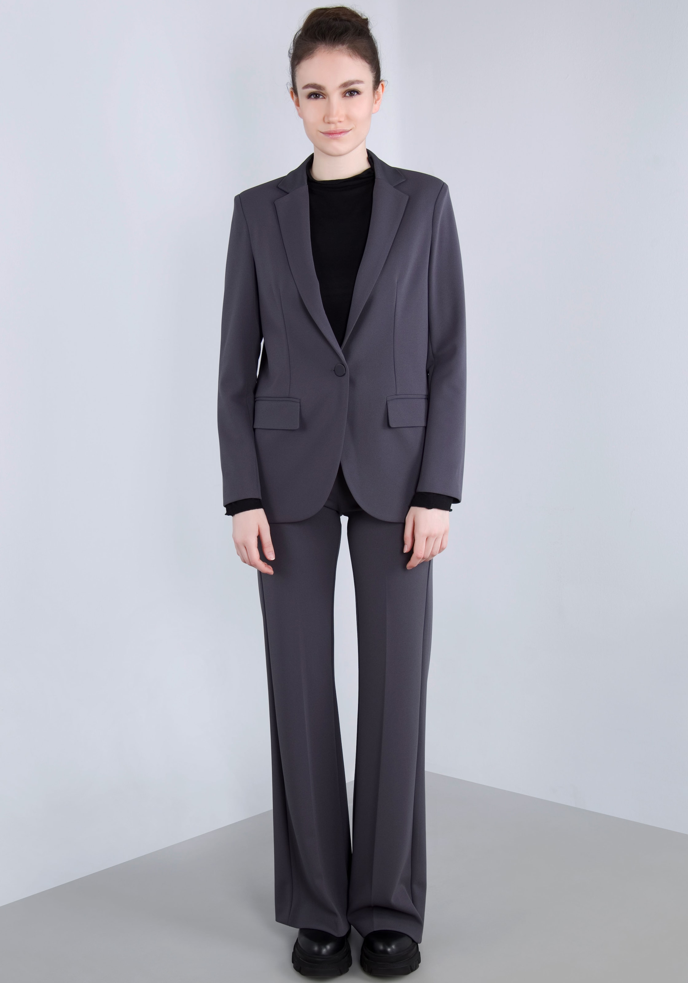 IMPERIAL Longblazer, mit Satindetails und Stretch
