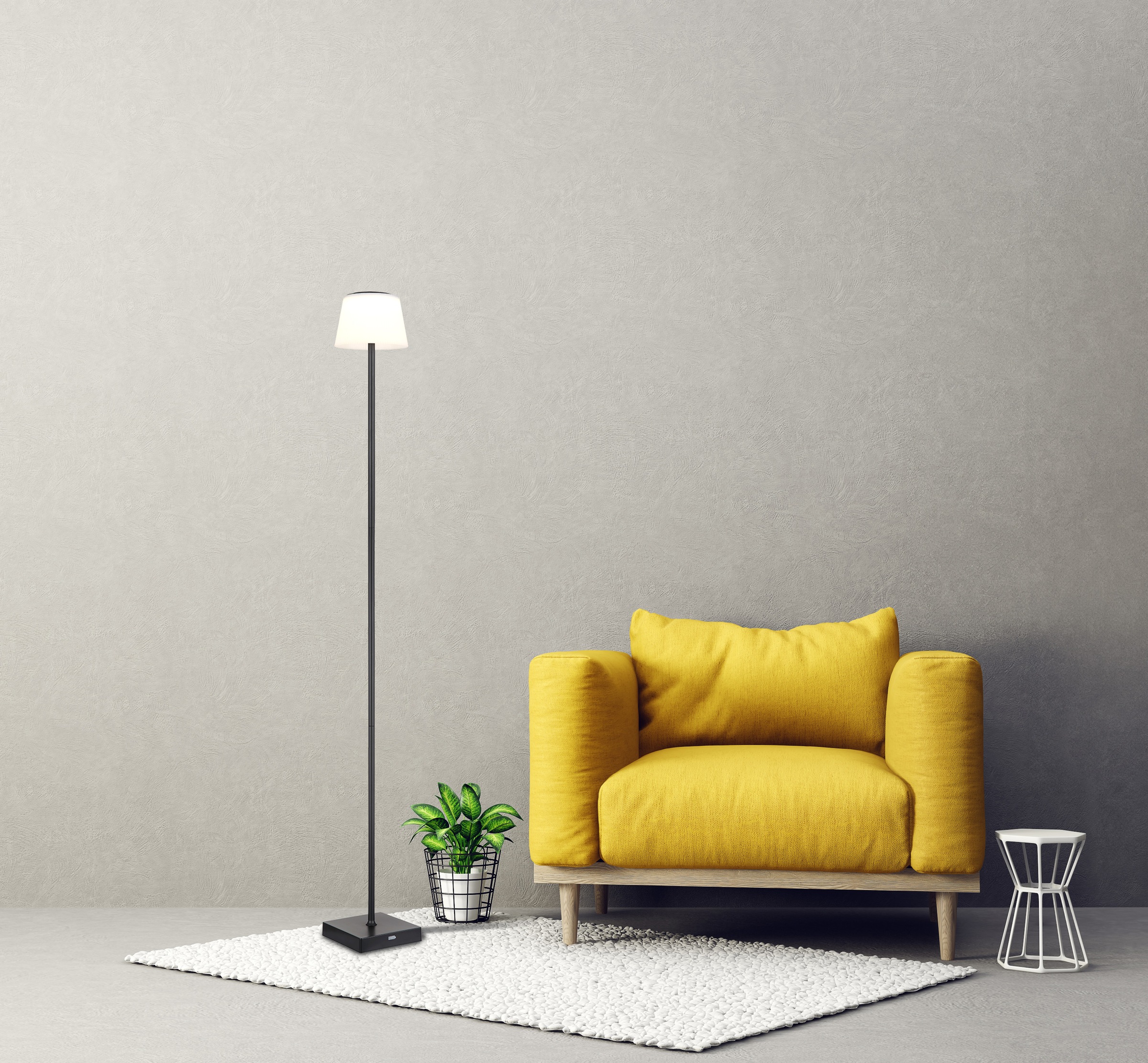 GLOBO LIGHTING LED Stehlampe »GREGOIR« LED-Modul Stehleuchte/Wohnzimmer/Sch günstig online kaufen