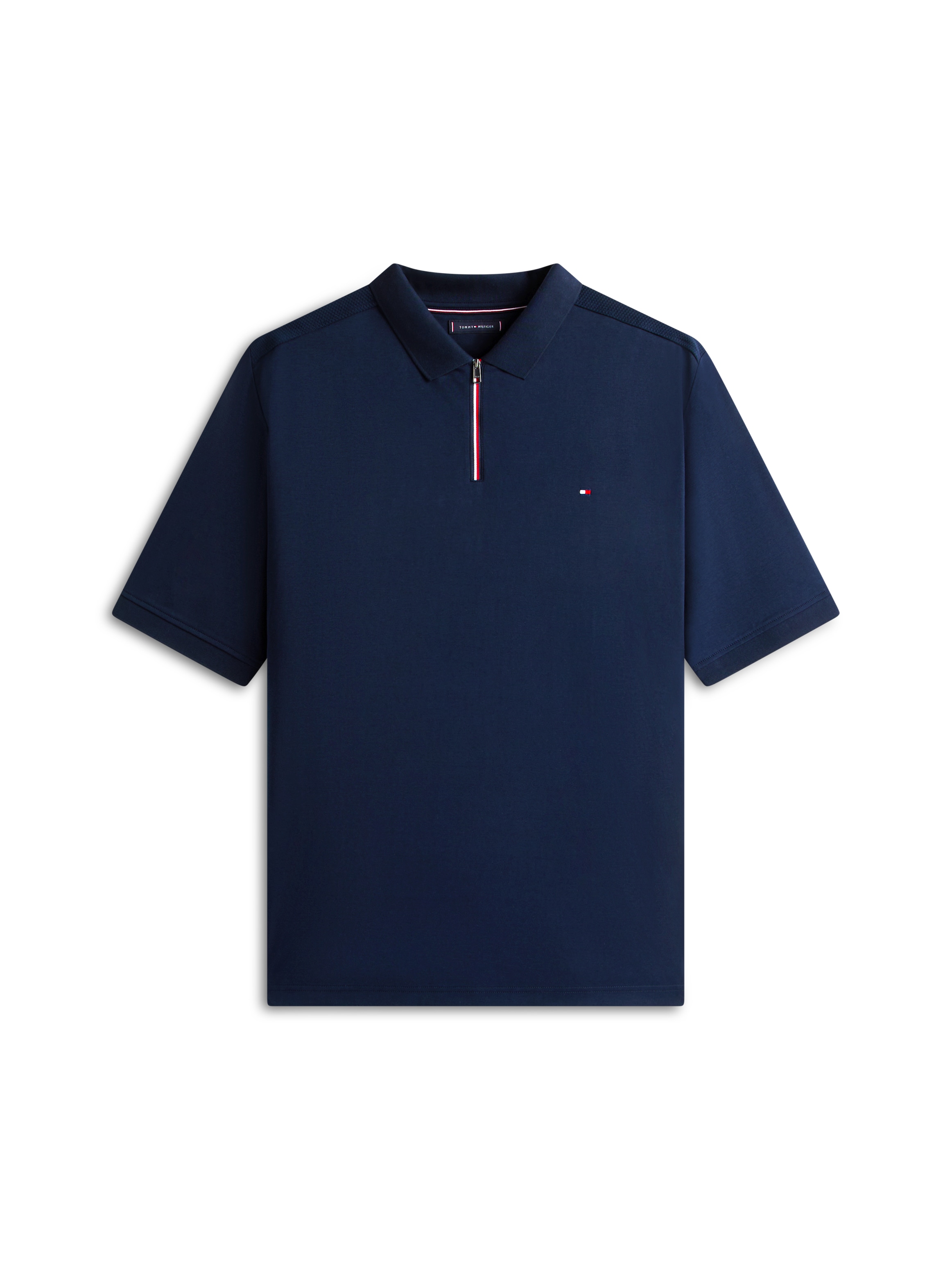 Tommy Hilfiger Big & Tall Poloshirt »BT-LIQUID COTTON RWB ZIP« Große Großen, Polokragen mit Reißverschluss
