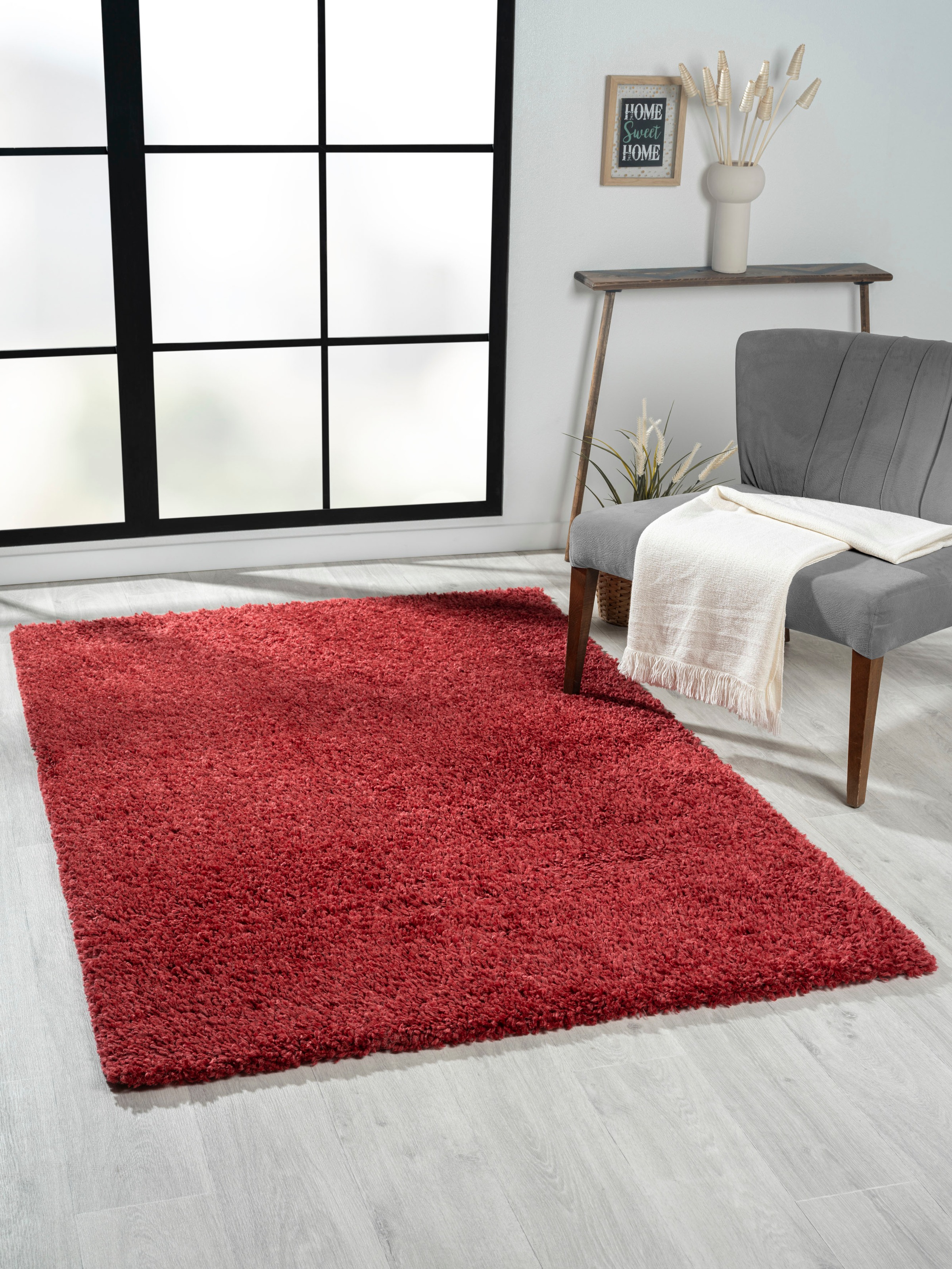 2. Bild von Myflair Möbel & Accessoires Hochflor-Teppich »My Shaggy«, rechteckig, 37 mm Höhe, Shaggy, Uni-Farben, leicht glänzend, Microfaser, extra flauschig