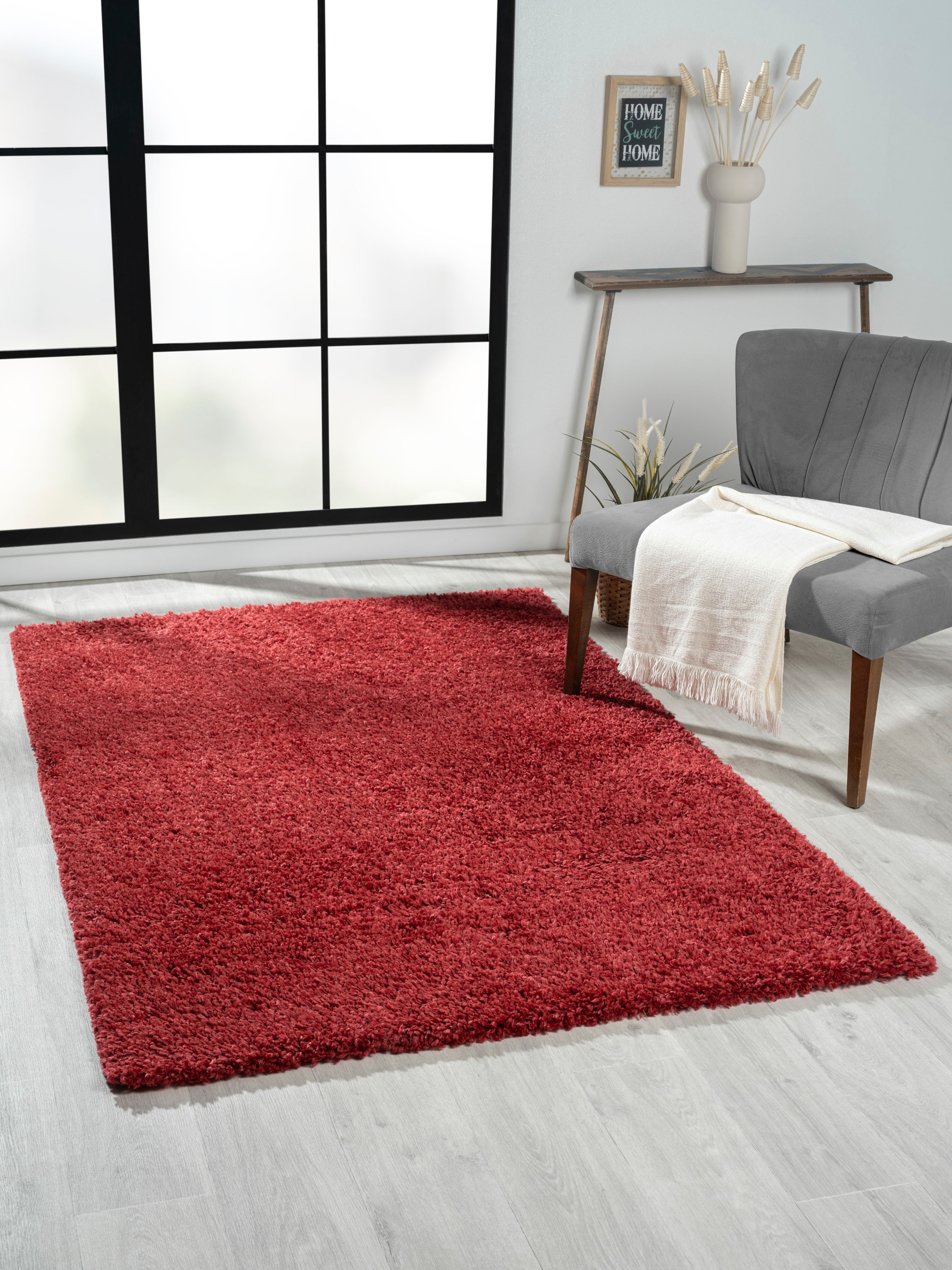 Myflair Möbel & Accessoires Hochflor-Teppich »My Shaggy«, rechteckig, 37 mm günstig online kaufen