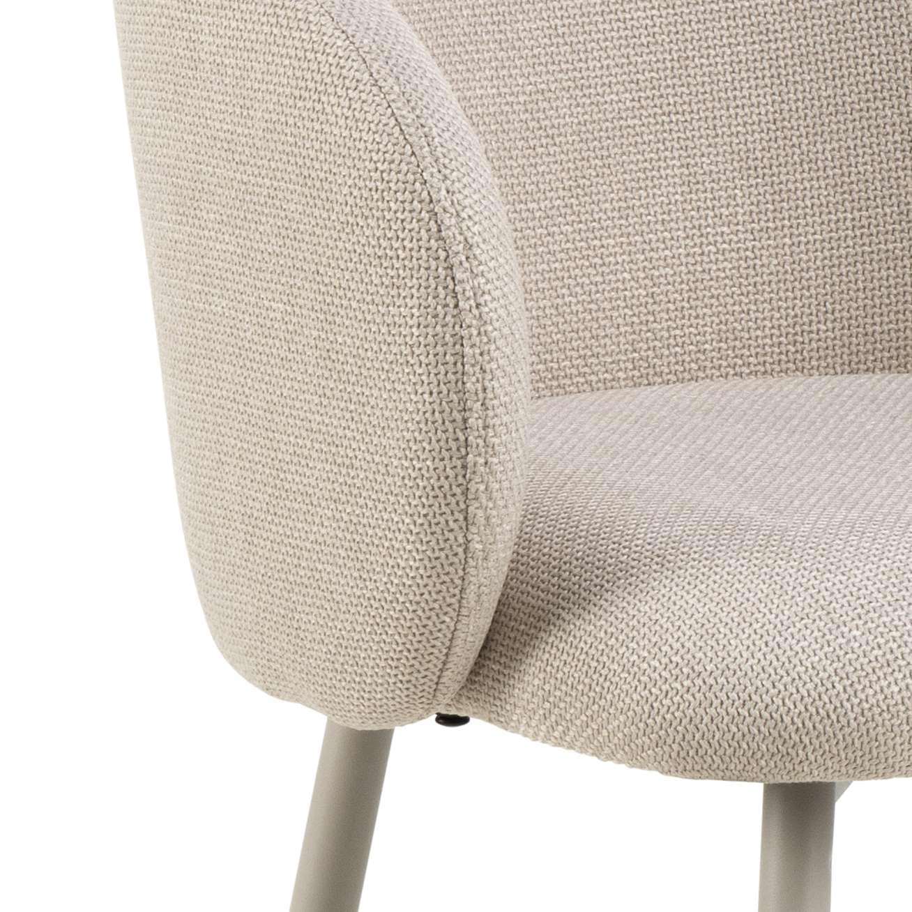 ACTONA GROUP Barhocker »Eleanor«, (Set, 2 St., 2 Stk.), Barhocker, Basel beige, Gestell grau rau, 2 Stk