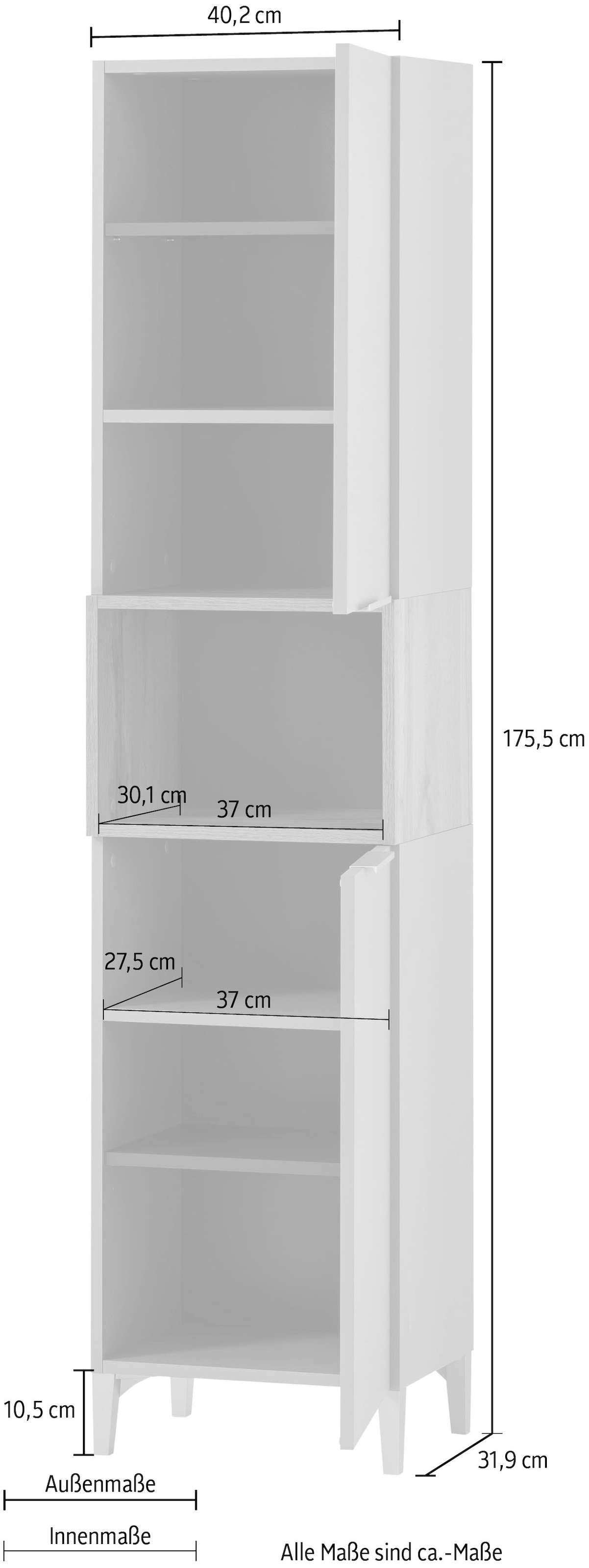 Schildmeyer Hochschrank »Smilla«