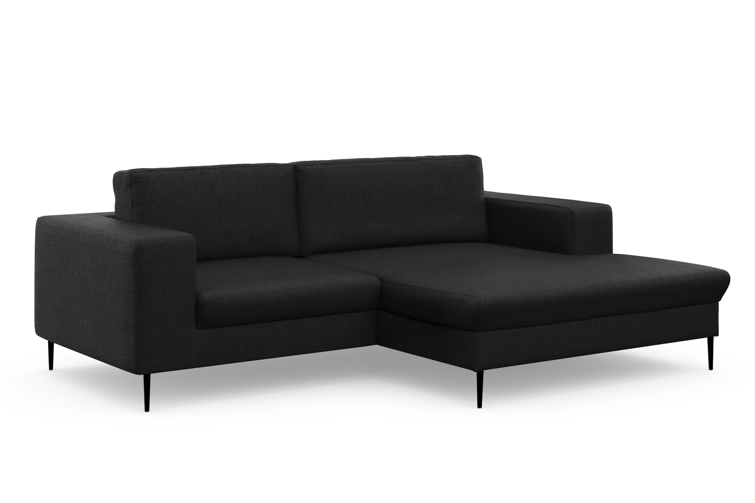 DOMO collection Ecksofa »Modica kompakt und elegant, Breite 244, L-Form«, moderne Optik mit extrabreiter Recamiere, auch in Cord