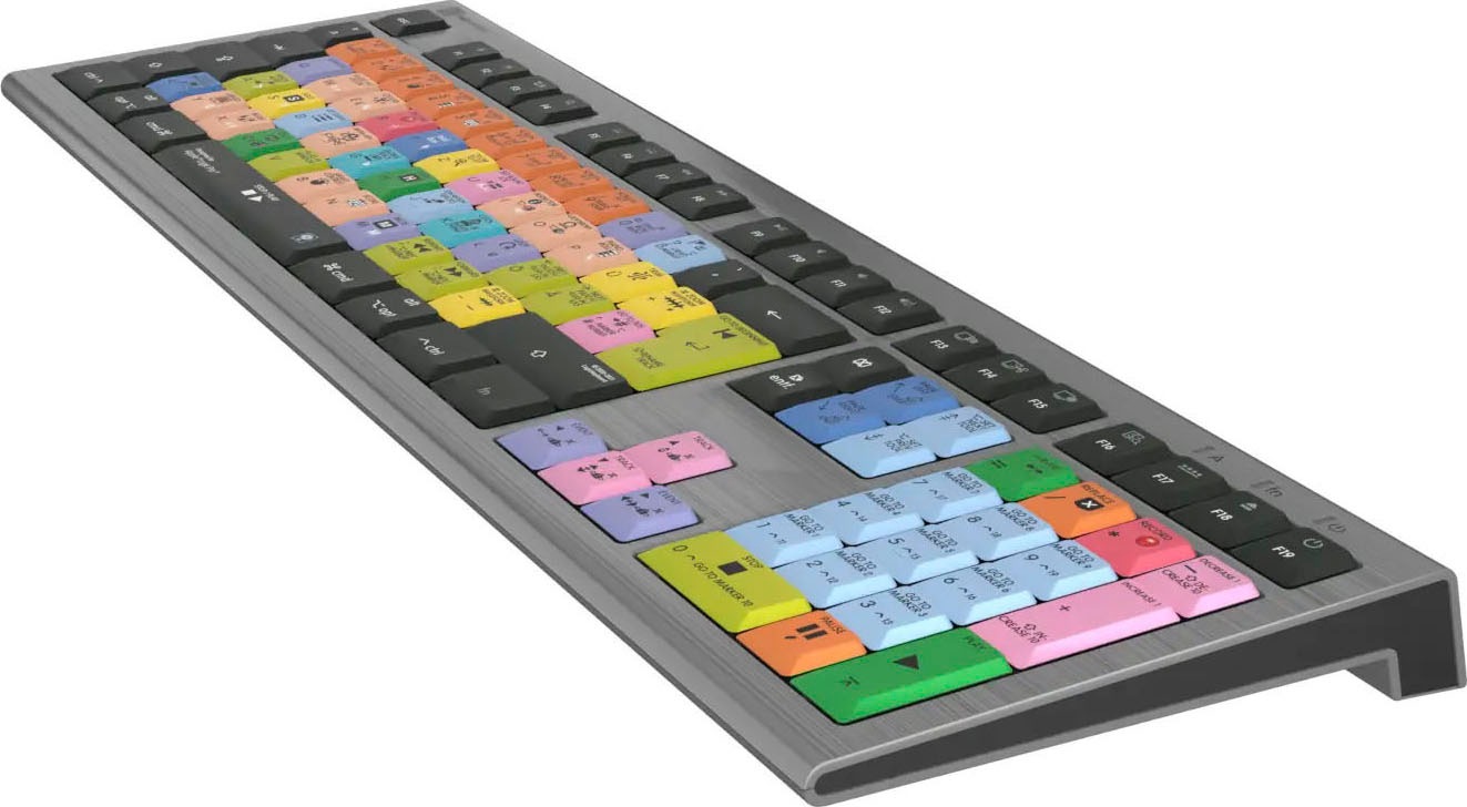 Logickeyboard Tastatur »Apple Logic Pro X2 Astra 2 DE (Mac)«, (Multimedia-Tasten-USB-Anschluss-USB-Hub-Ziffernblock)