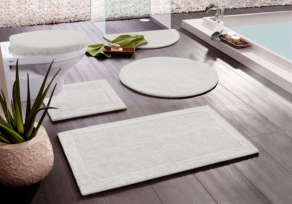 my home Badematte »Kapra, Badvorleger, Badezimmer Teppich«, beidseitig nutz günstig online kaufen