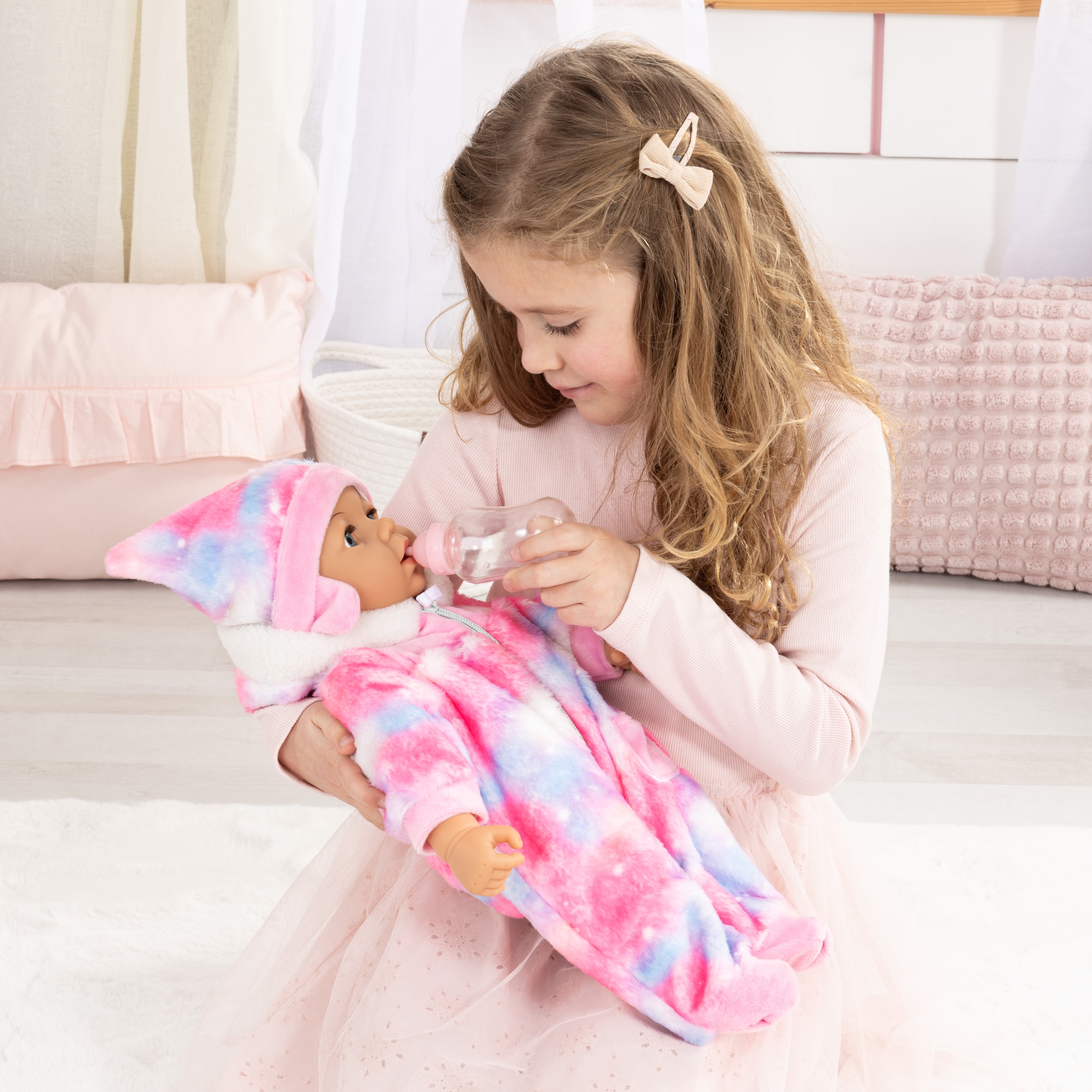 Bayer Babypuppe »Piccolina Magic Eyes 46 cm« mit vielen Funktionen