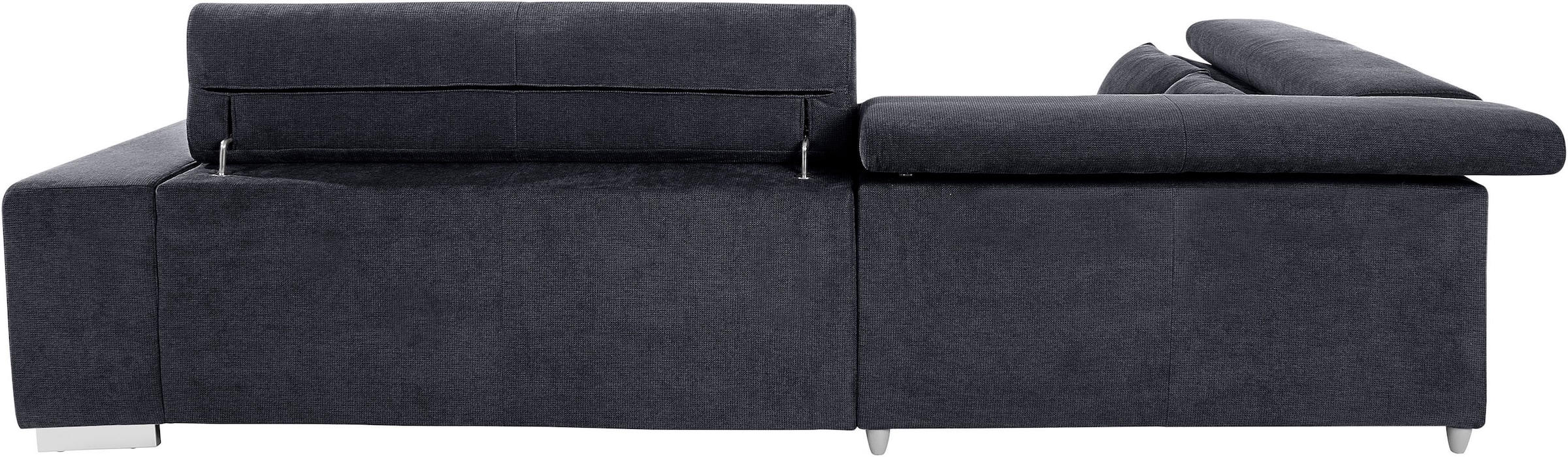 COTTA Ecksofa »Orion L-Form«, mit Kopfteilverstellung & 5 Nierenkissen