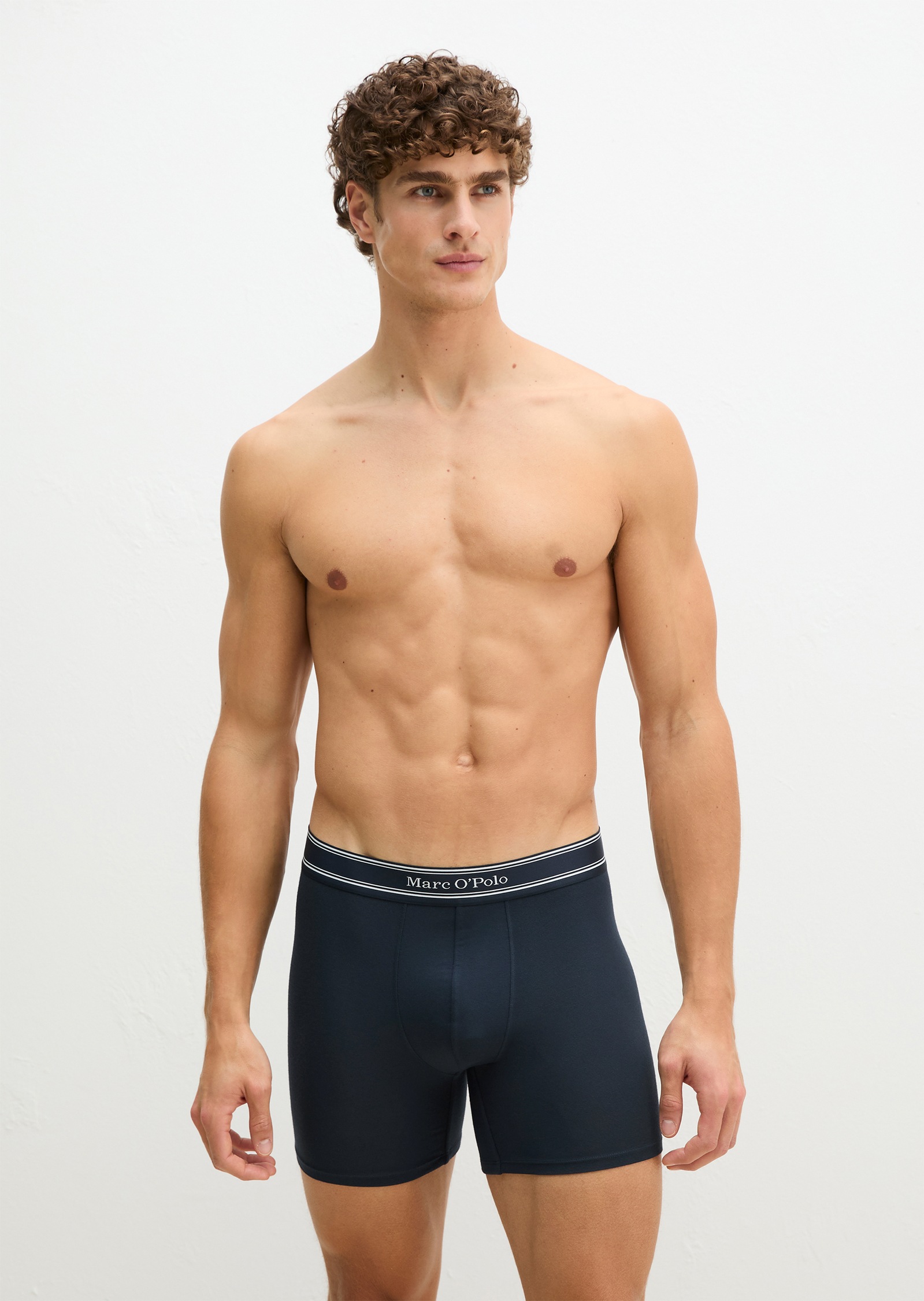Marc O'Polo Retro Pants »Modal« mit etwas längerem Bein, Logobund, ohne Eingriff