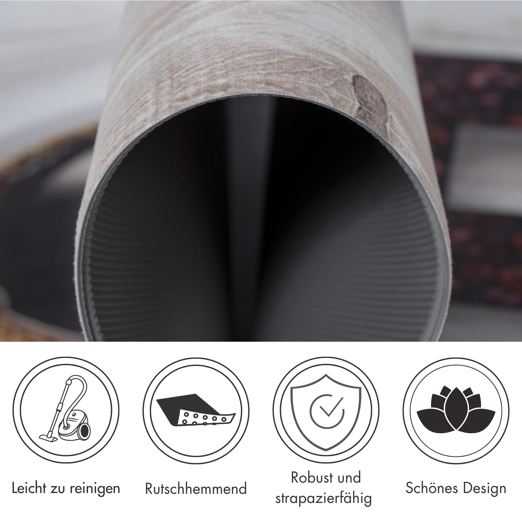 Andiamo Läufer »Kitchen« rechteckig 3 mm Höhe Vinyl-Küchenläufer, moderne Küchenmotive, Pasta, Gewürze, Kaffee