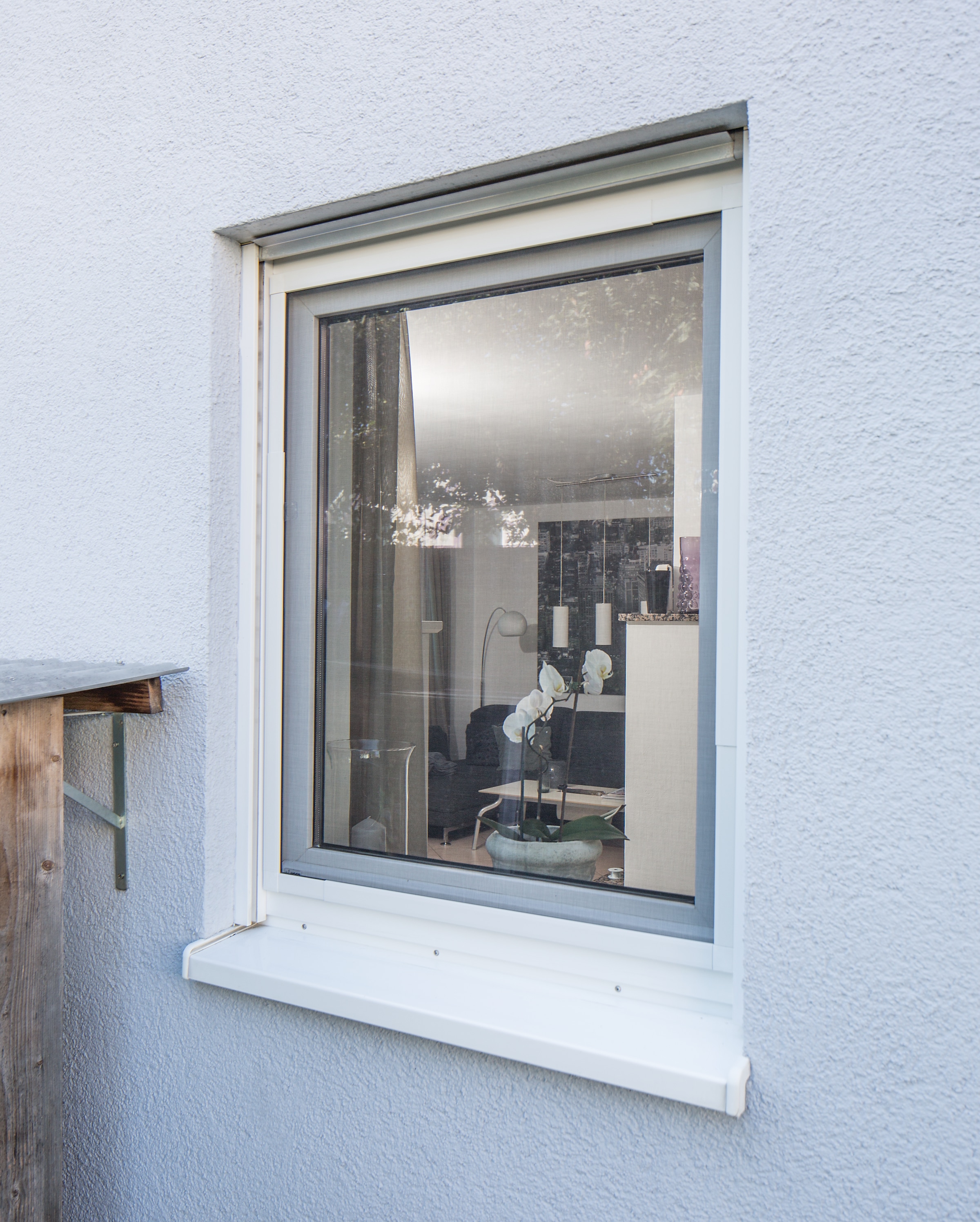 SCHELLENBERG Insektenschutz-Fensterrahmen »Telescope, ausziehbarer Insektenschutz-Rahmen«, für Fenster bis max. 100 x 120 cm und 140 x 150 cm, anthrazit und weiß