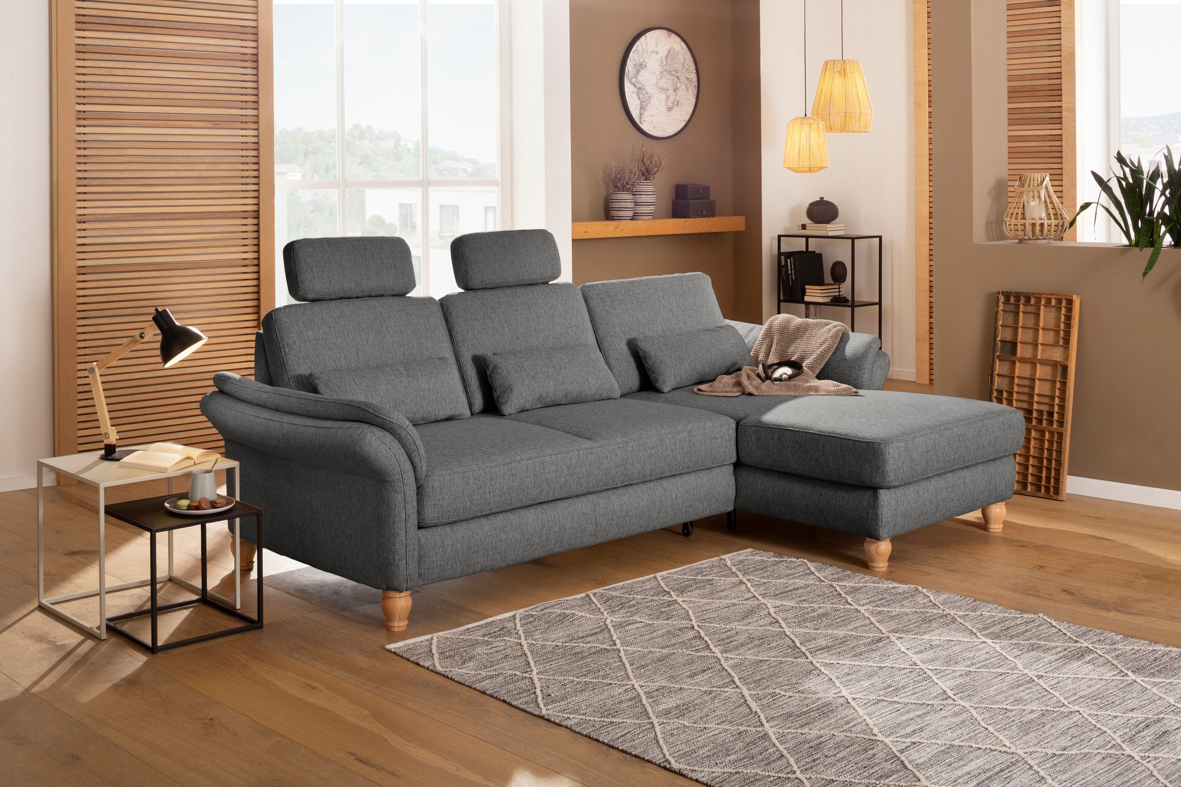 Home affaire Ecksofa »Palace L-Form« incl. Sitztiefenverstellung, wahlweise günstig online kaufen