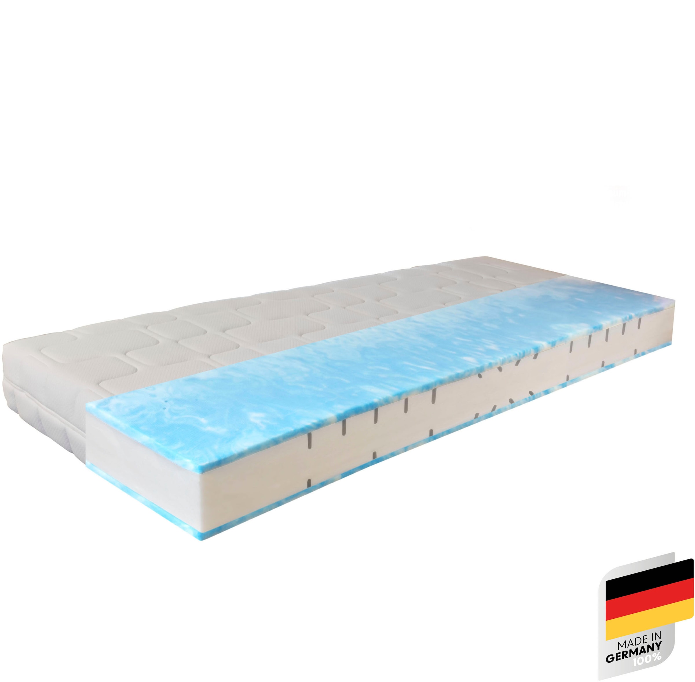 BECO Gelschaummatratze »GUMO, 7 Zonen Matratze 90x200, 140x200 und mehr, weiche & feste Seite« 20 cm hoch 1 Stk. tlg. druckentlastende...