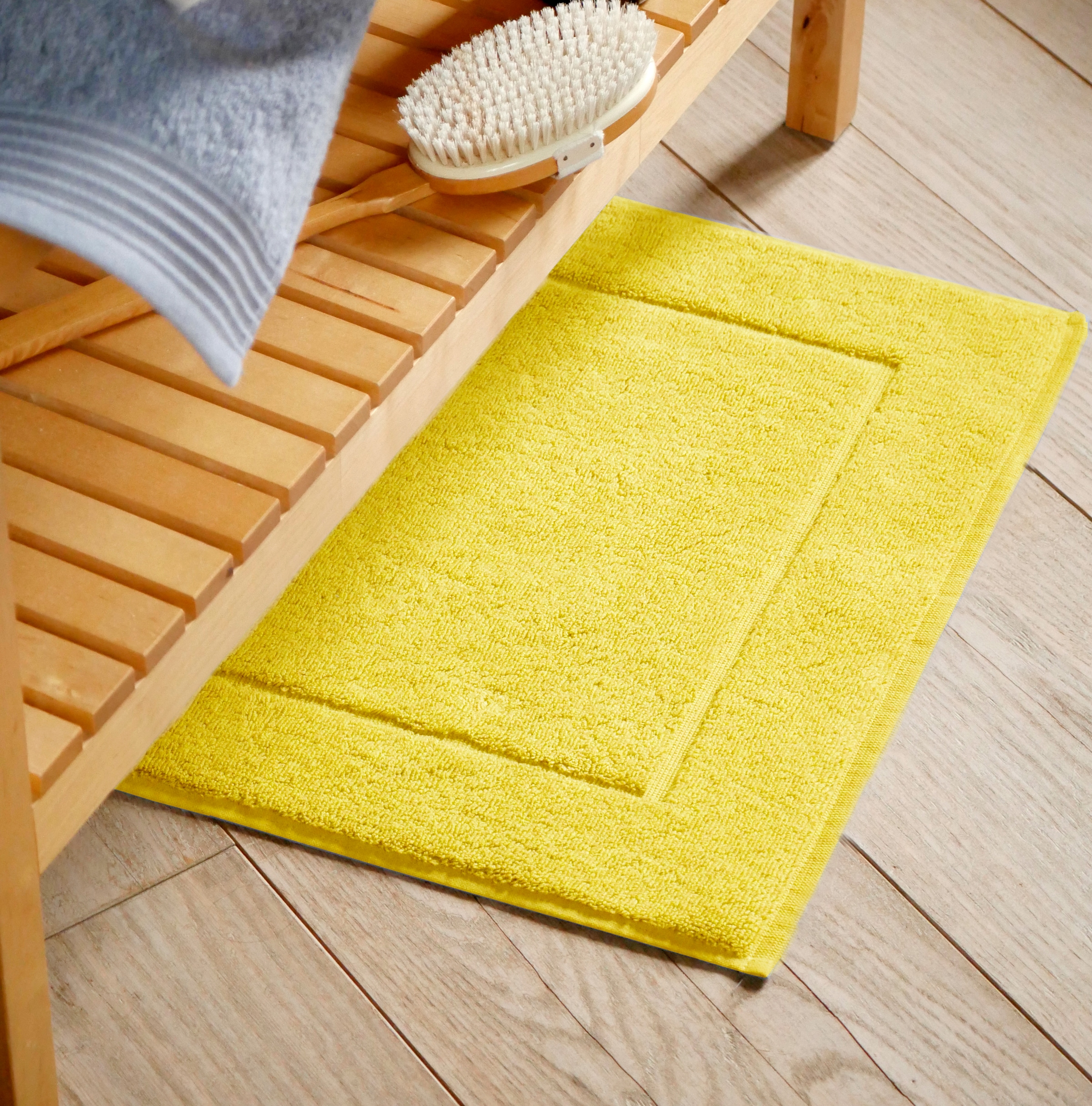 framsohn frottier Badematte »Essential« Höhe 11 mm beidseitig nutzbar Baumwolle, Badvorleger, dicht gewebt, Hotelmatte, Zwirnfottier