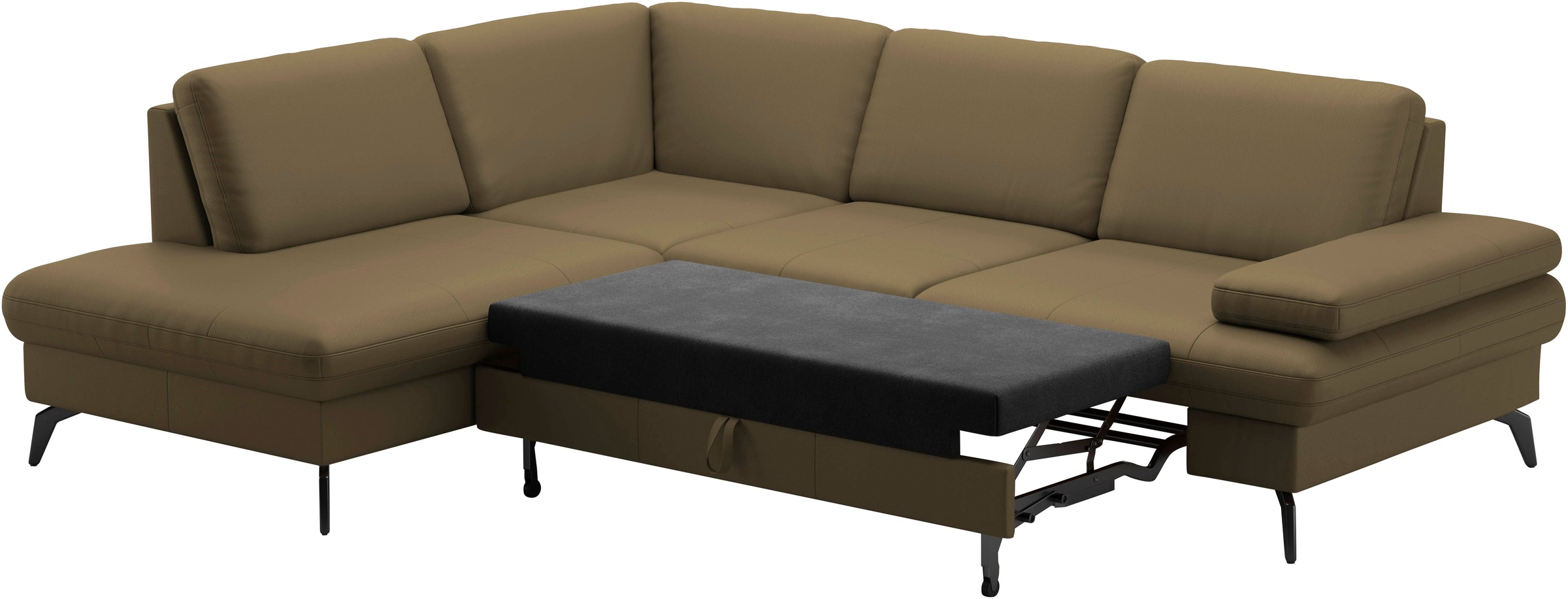 sit&more Ecksofa »Morris L-Form, inkl. Sitztiefenverstellung«, wahlweise mit Armteilverstellung, Bettfunktion & Bettkasten