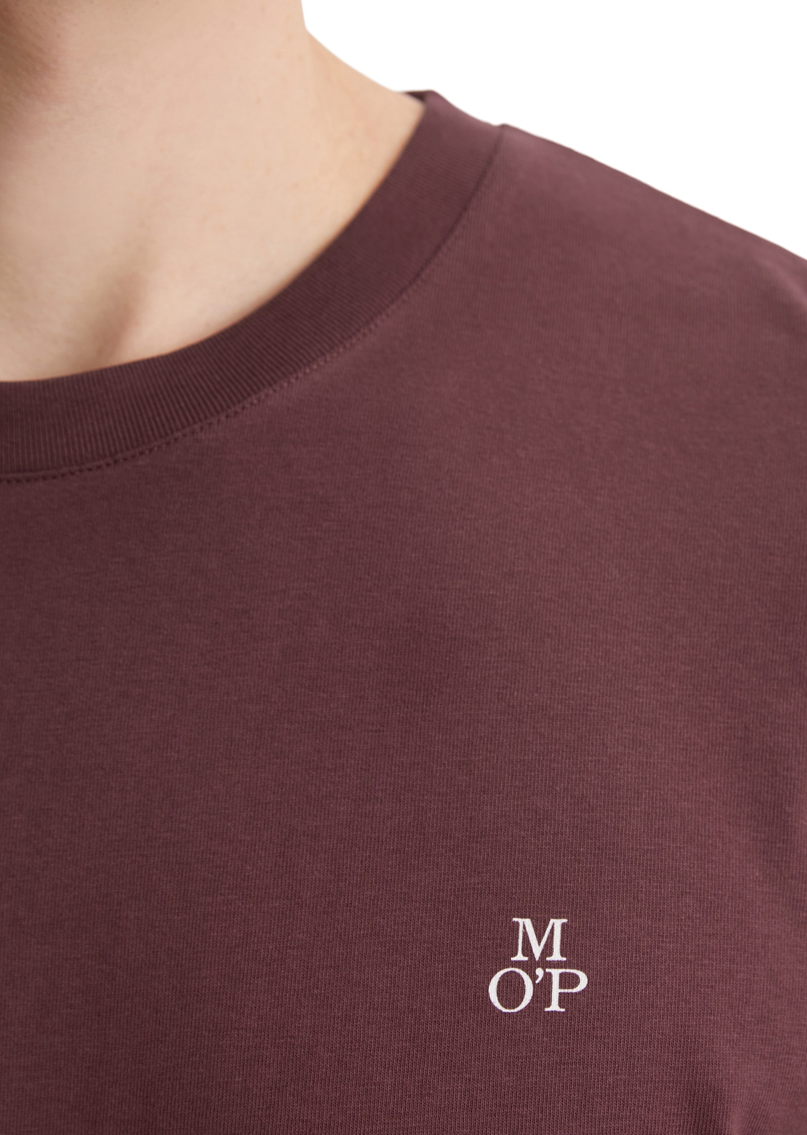 Marc O'Polo T-Shirt Logo-T-Shirt aus Bio-Baumwolle