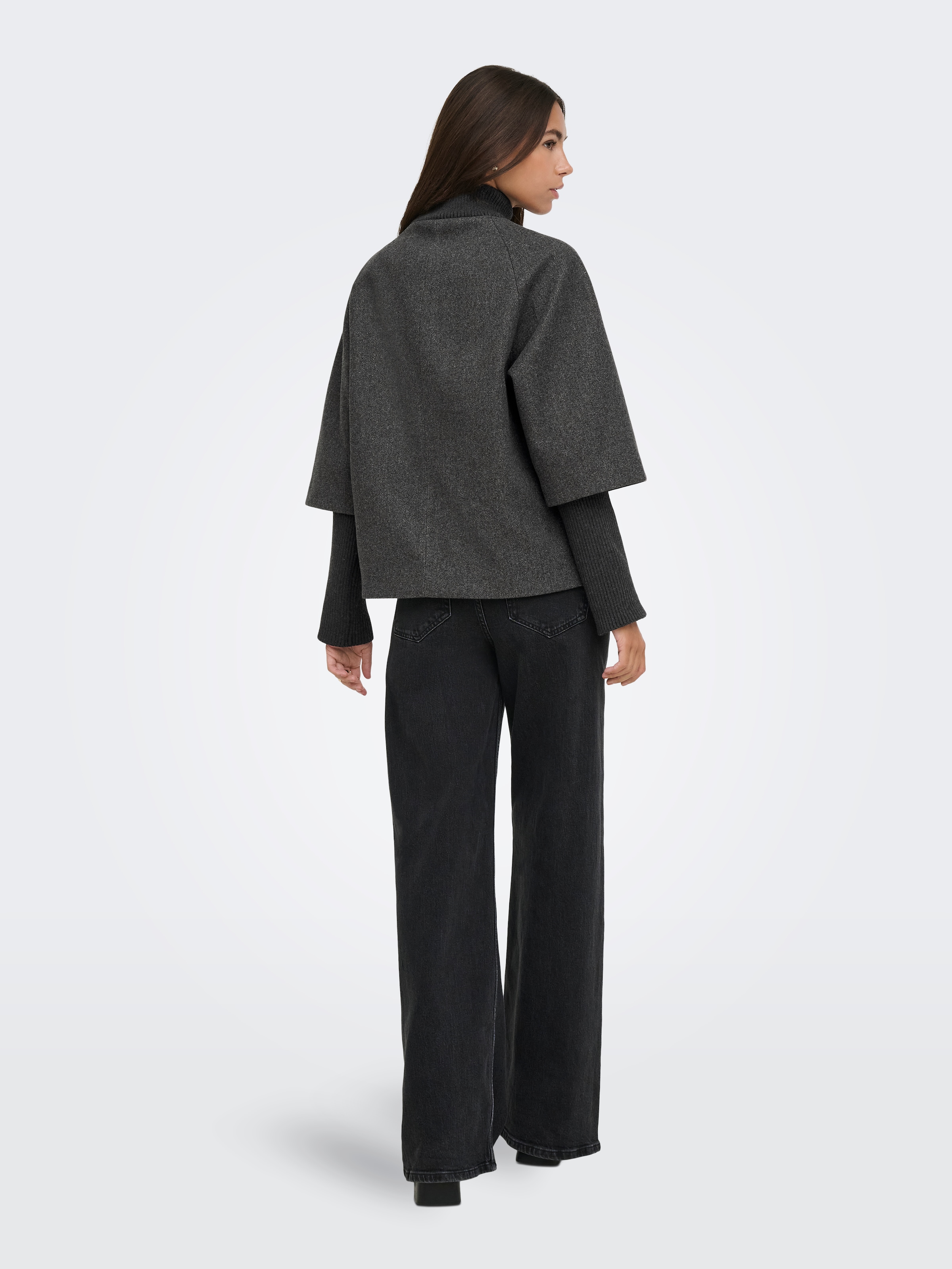JDY Kurzjacke »JDYMEMORY RIB SHORT JACKET OTW NOOS« Kunstfaser