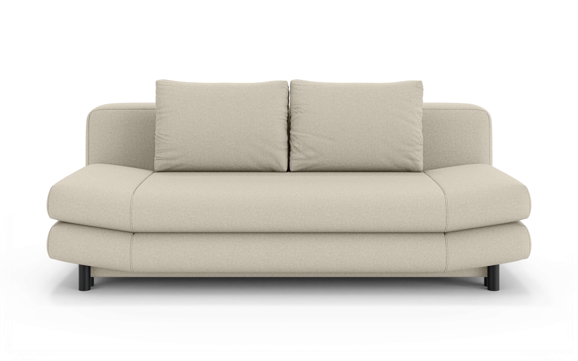 Home affaire 3-Sitzer »LENNARA Schlafsofa mit Bettkasten, Maße B/T/H: 209/96/86 cm«, Sofa mit Wellenunterfederung, hoher Sitzkomfort