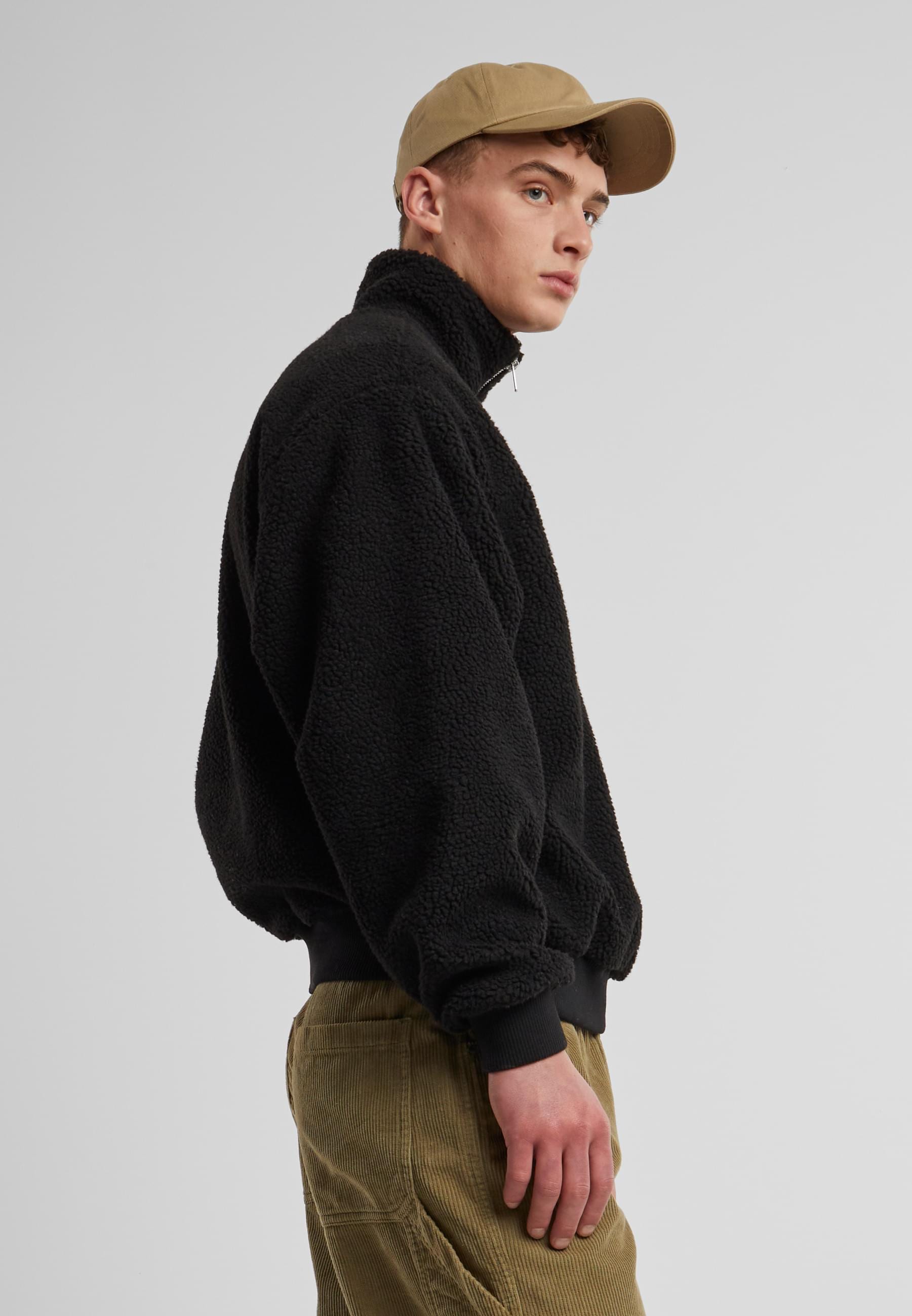 URBAN CLASSICS Kapuzensweatshirt »Urban Classics Oversized Teddy Troyer«, 1 Stk.
