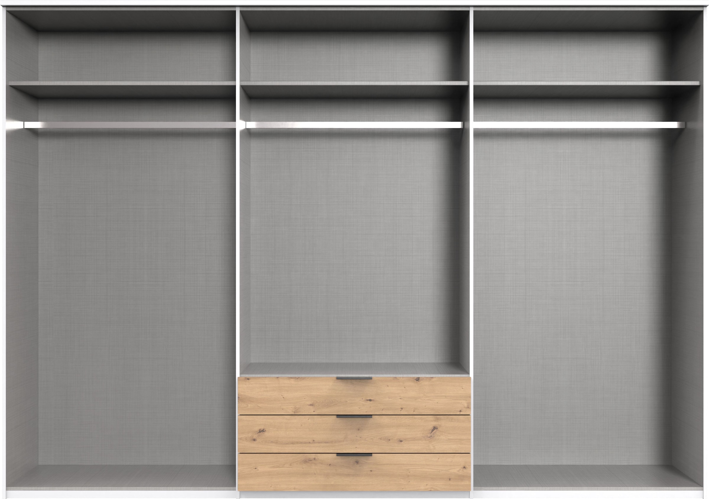 Wimex Drehtürenschrank »Toscana«, Mit attraktiven Griffscheiben in Vollholzoptik, 225 oder 270cm breit
