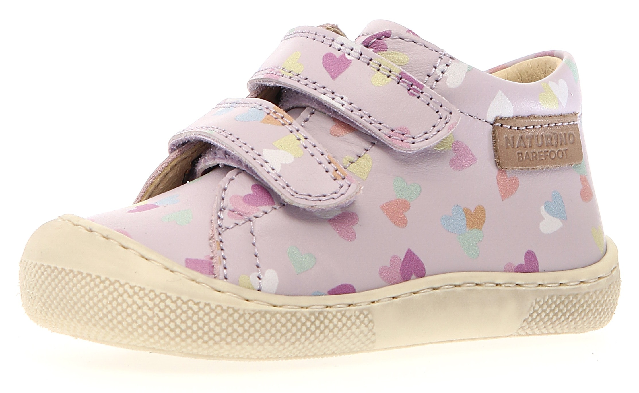 Naturino Barfußschuh »BAREFOOT AMUR VL PR«, Babyschuh mit Klettverschluss, Größenschablone zum Download