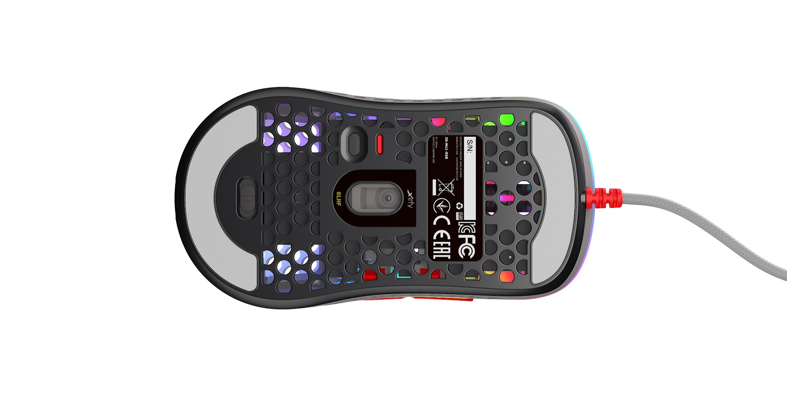 Cherry Xtrfy Gaming-Maus »M42 RGB«, kabelgebunden, ultraleichte Gaming-Maus