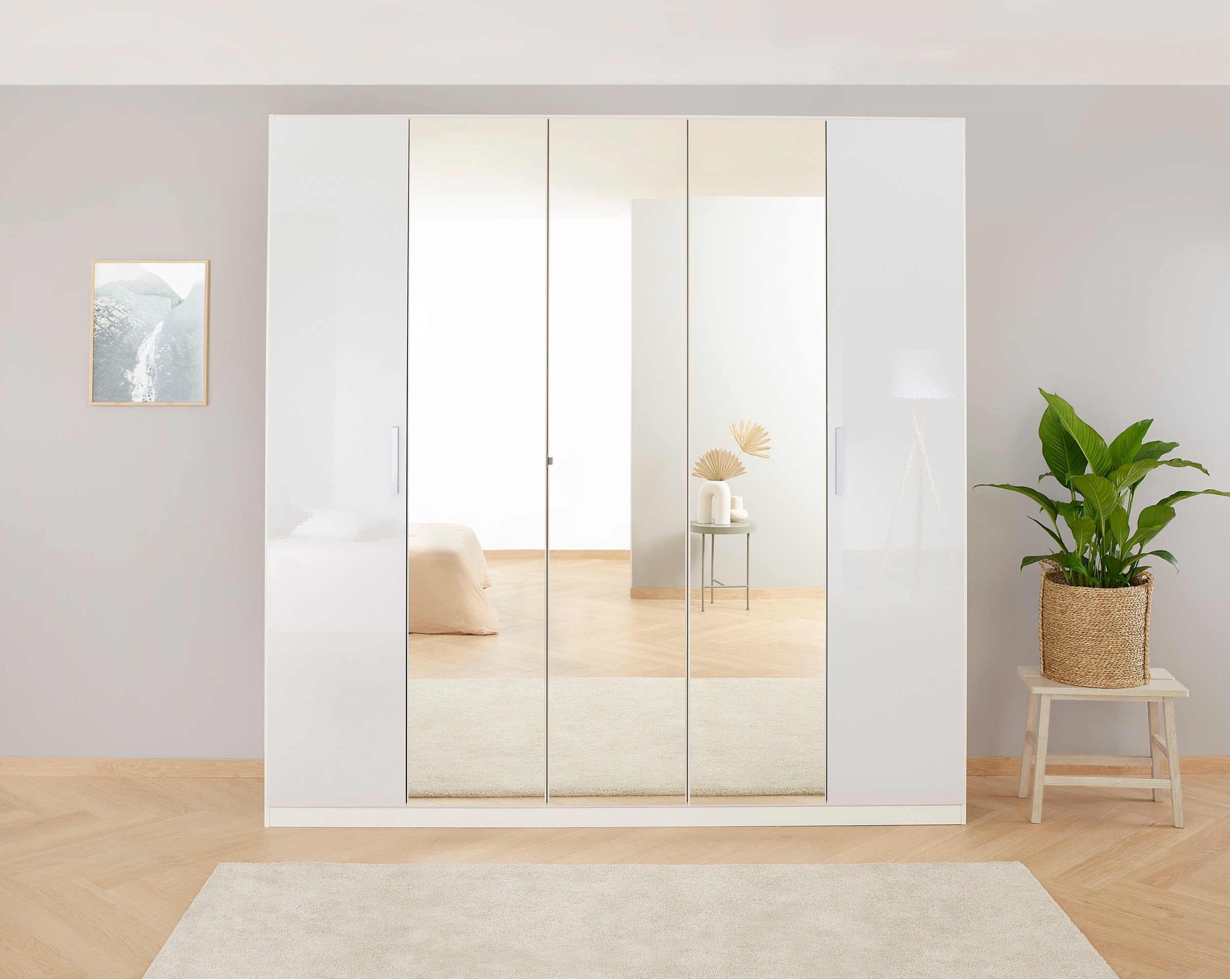 rauch Drehtürenschrank »Kleiderschrank Schrank Garderobe KOLUNA Hochglanz-F günstig online kaufen