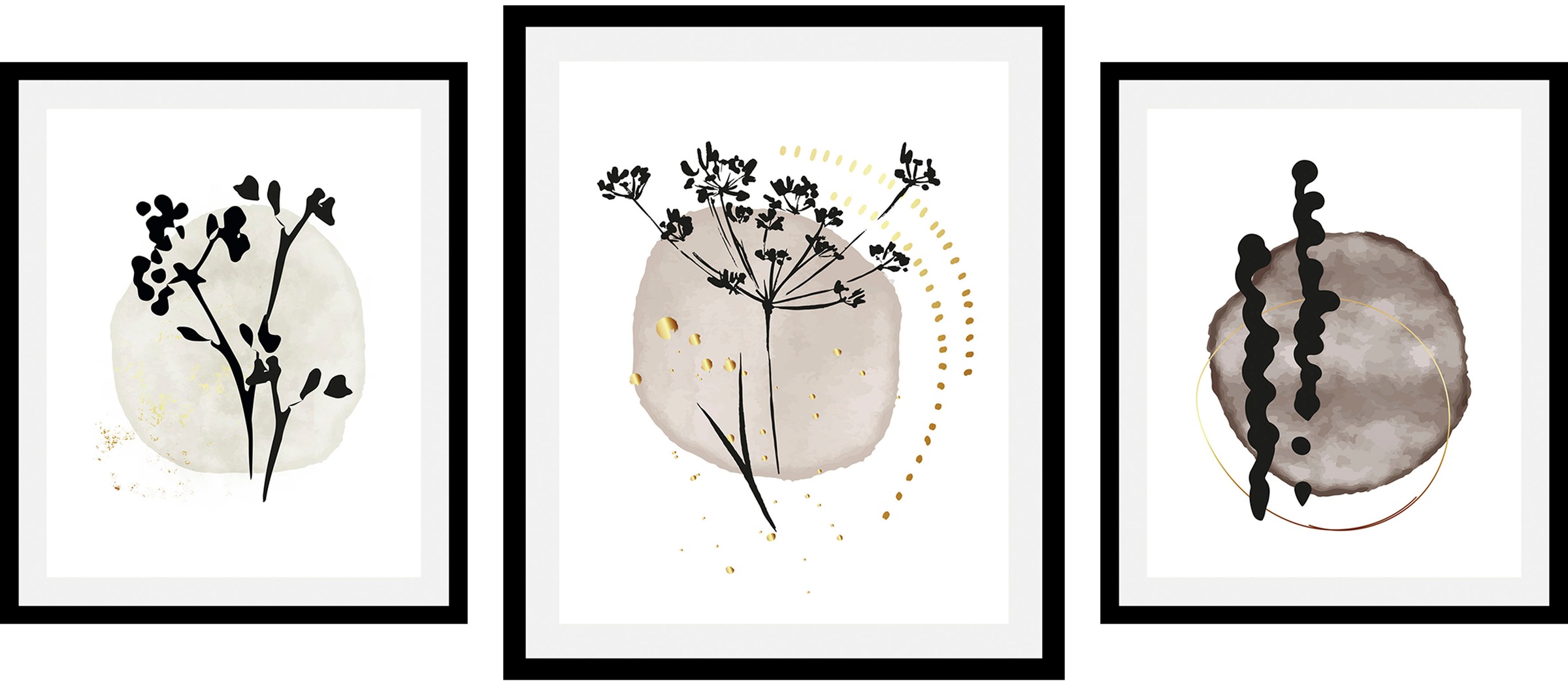 queence Bild »Aquarell Zeichnung«, (1 St.), HD Premium Poster-Druck inkl. H günstig online kaufen