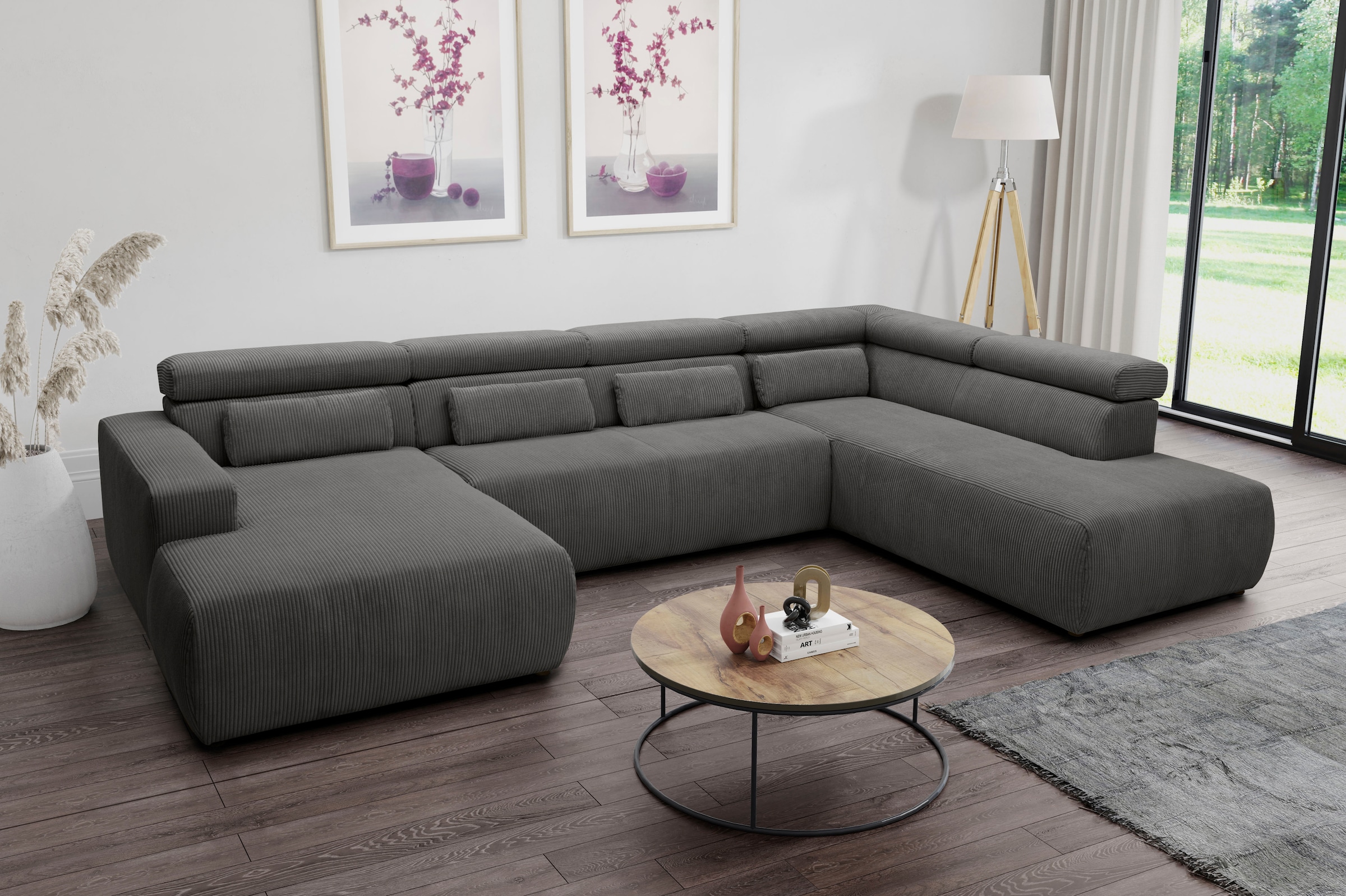 DOMO collection Wohnlandschaft "Brandon, belastbar bis 140kg/ Sitz, B/T: 35 günstig online kaufen