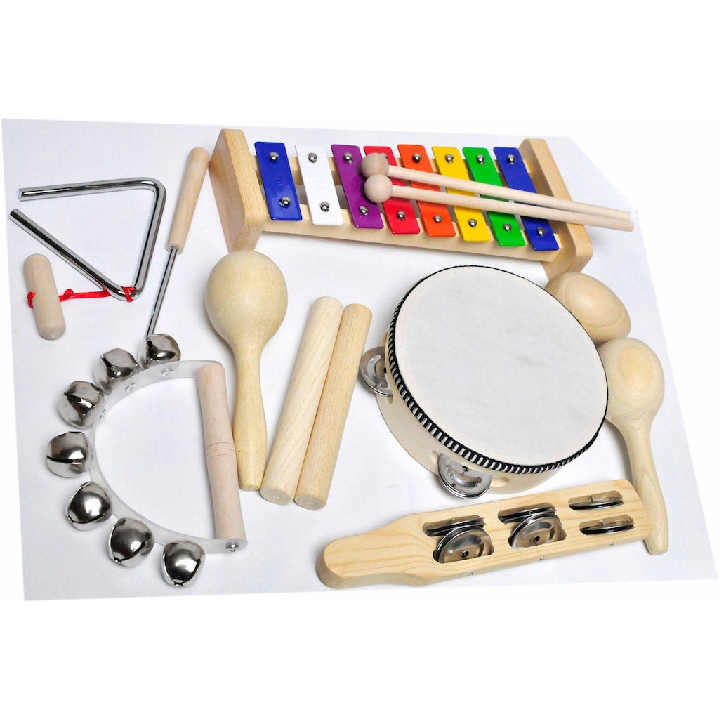 Clifton Trommel »9 teiliges Kinder Percussion Set mit CD«