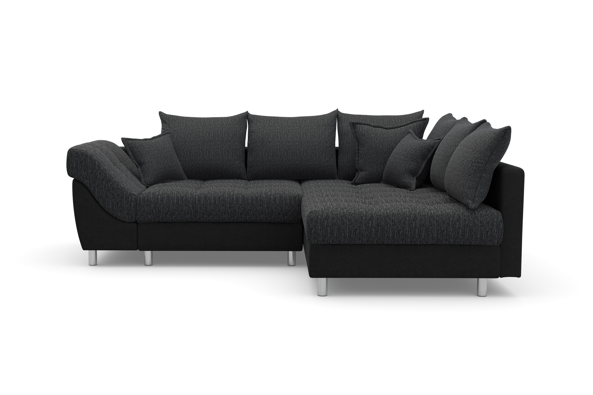 COLLECTION AB Ecksofa Joseli,  mit Zier- und Rückenkissen, komfortable Schanzen-Armlehne