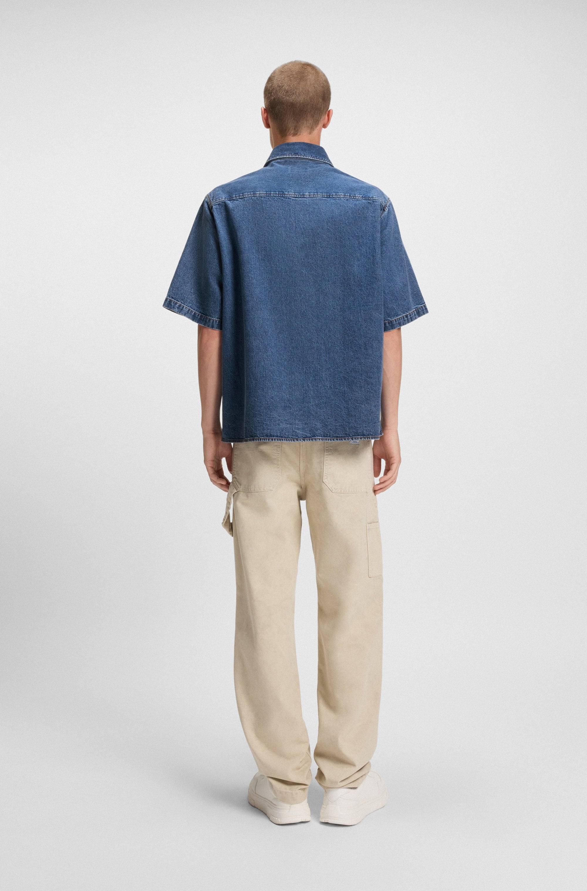 HUGO Blue Jeanshemd »Ekyno«, in oversize Form