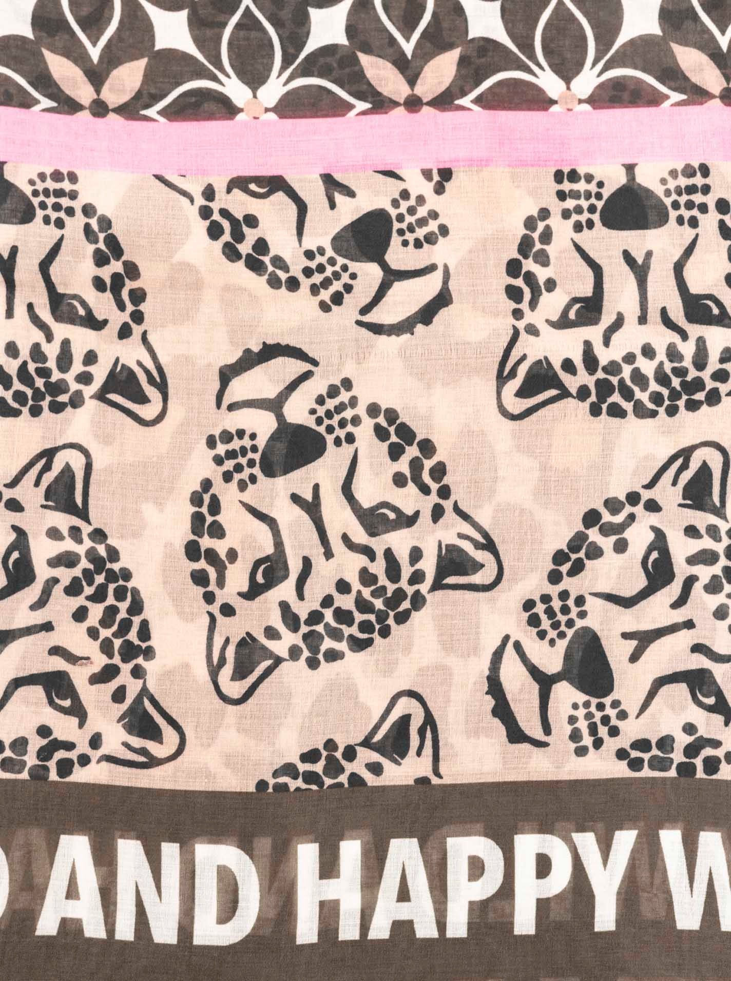 Zwillingsherz Schal »Viskose Mix "Leo Mix"«, mit modernem Leomuster und Schriftzug - Hingucker