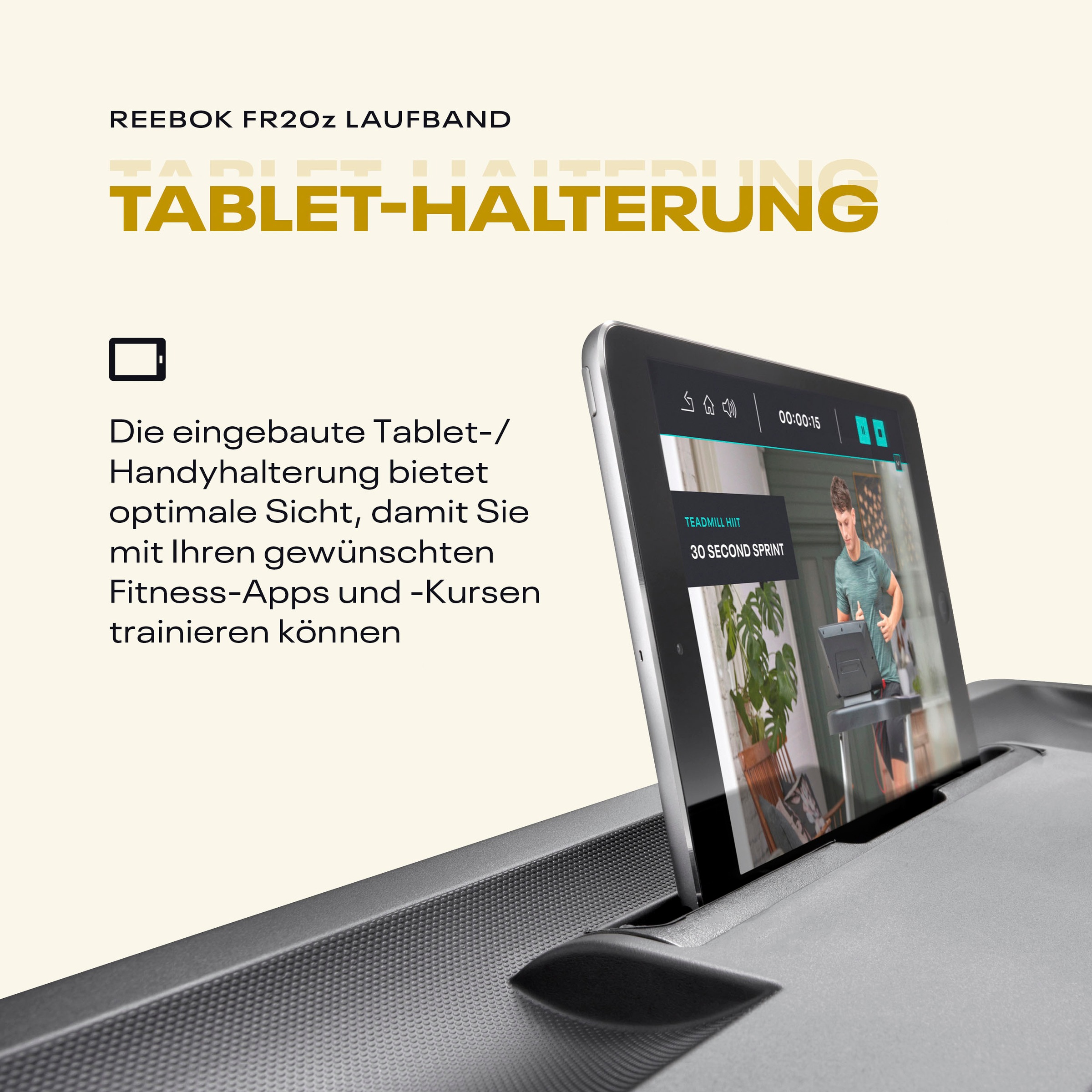 Reebok Laufband »FR20z Floatride« bis max. 18 km/h, mit Steigung, 120 kg max. Benutzergewicht