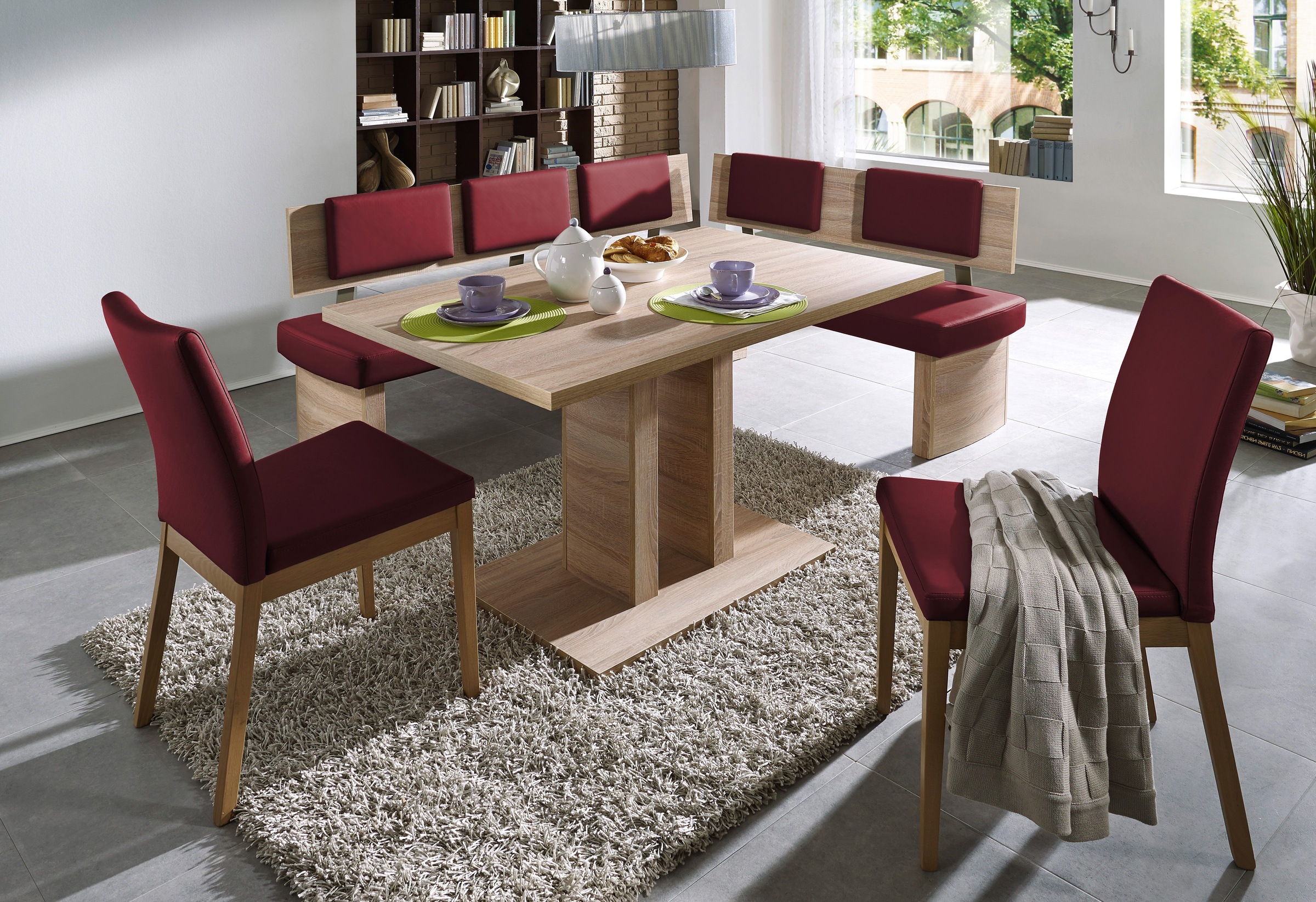 8. Bild von SCHÖSSWENDER Säulen-Esstisch »Ulm«, zeitloses Design