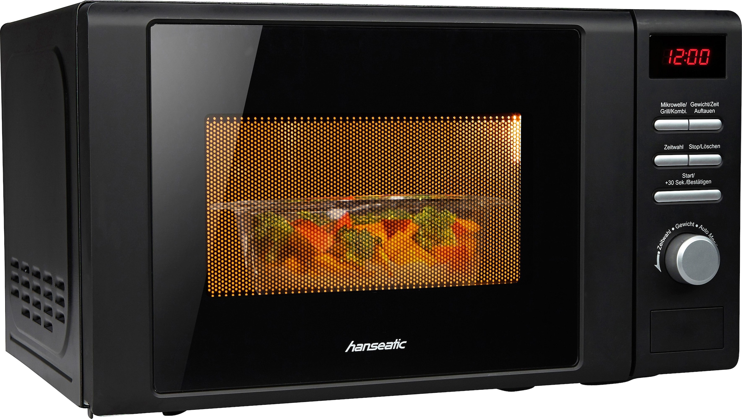 Hanseatic Mikrowelle »819021«, Grill, 700 W, Auftaufunktion, 8 Automatikprogramme