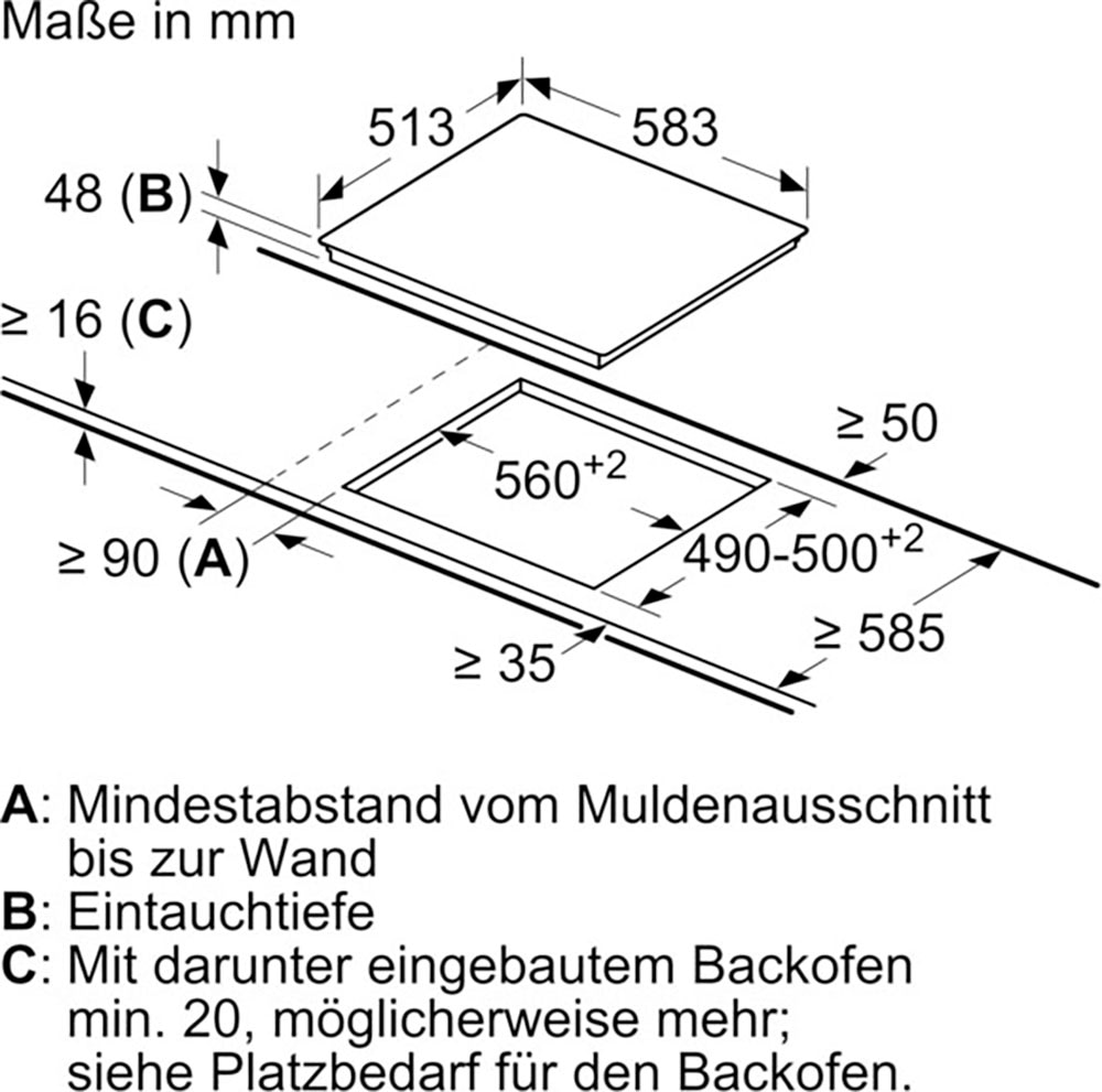 NEFF Elektro-Kochfeld von SCHOTT CERAN® »T16SBN1L0«, mit einfacher Touch Control Bedienung
