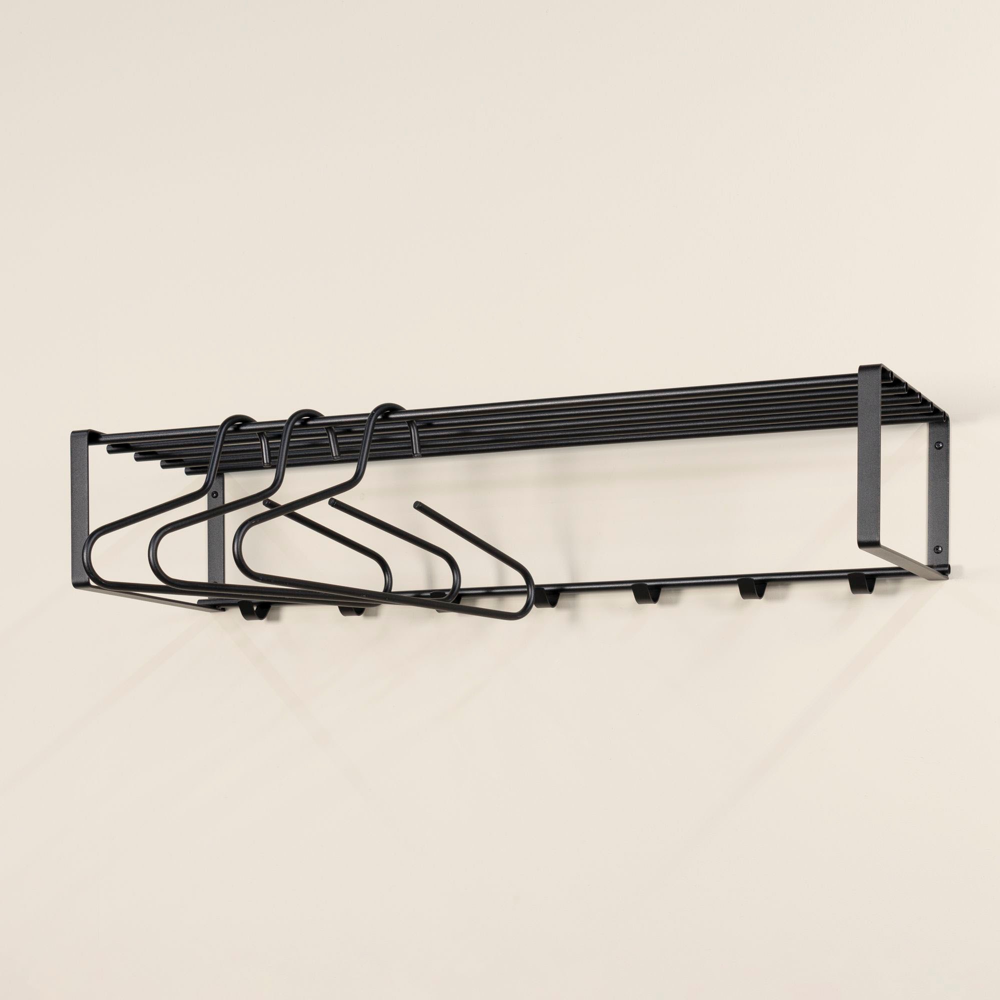 Spinder Design Garderobenleiste, Metall, Zeitlos, Breite 100 cm, Stange, 7 Haken