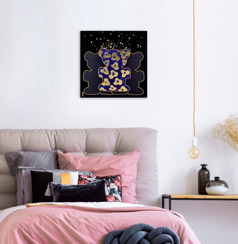 queence Leinwandbild »Bears X«, Bär-Bären-Kunst, (1 St.), Premium-Leinwands günstig online kaufen