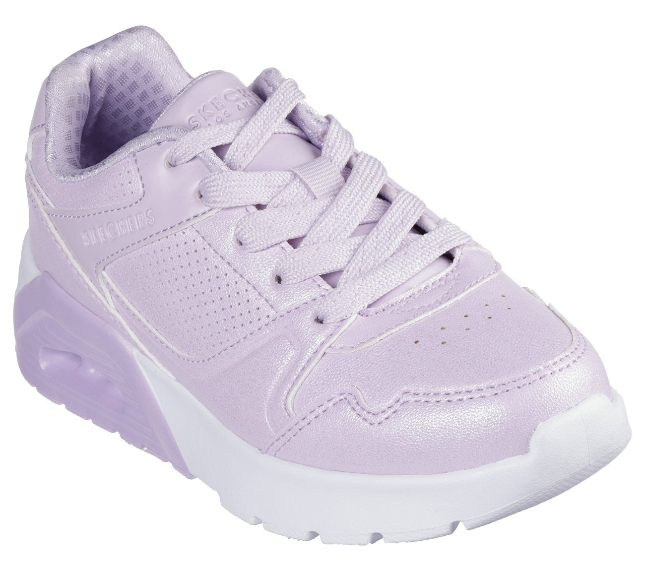 Skechers Kids Sneaker »UNO LITE 2.0«, Schnürschuh mit farbl. Keilsohle, Größenschablone zum Download