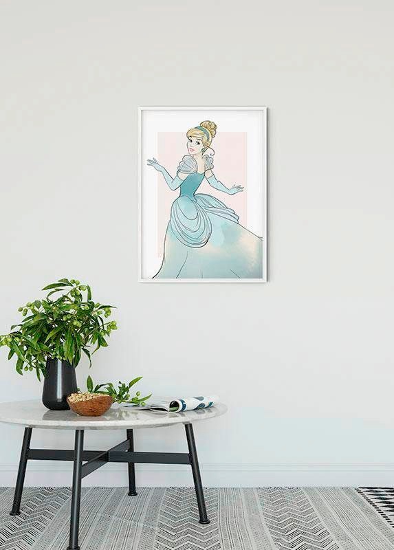 Komar Bild »Cinderella Beauty«, Disney, (1 St.), Wandbild zur Dekoration im Kinderzimmer - ohne Rahmen