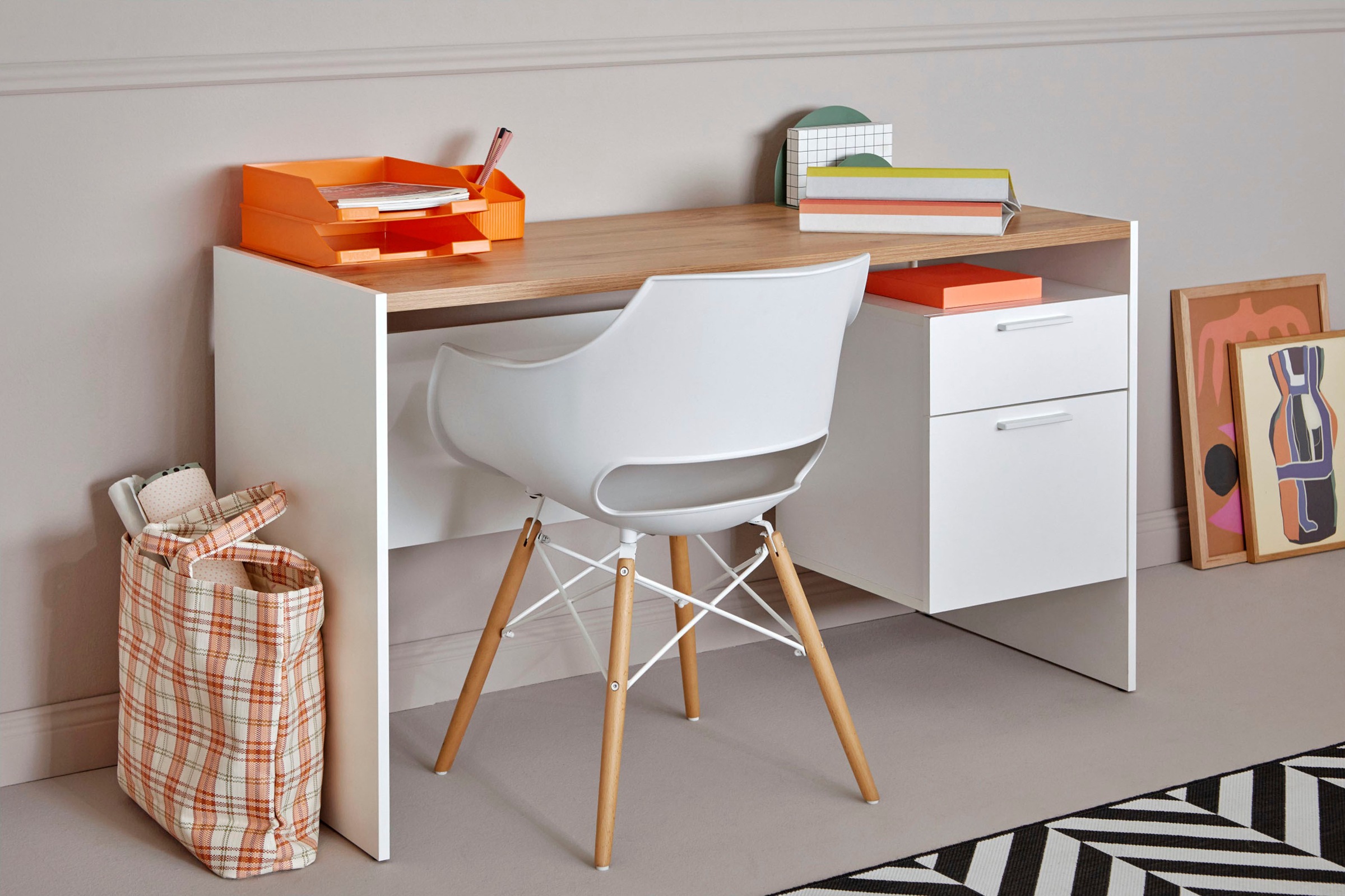 Jahnke Schreibtisch »ML C 130«, Breite 123,5 cm, wechselseitig montierbar günstig online kaufen