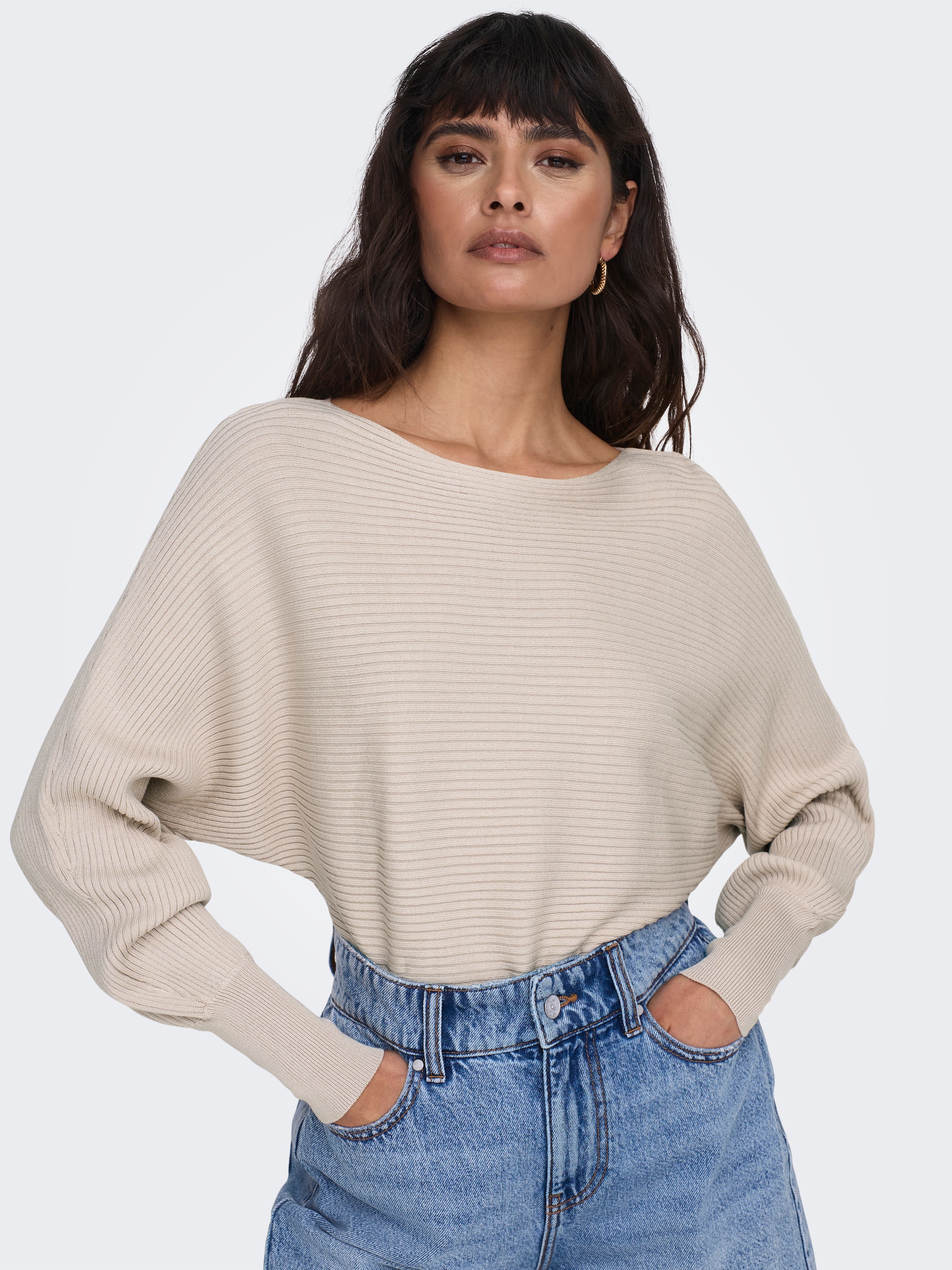 ONLY Strickpullover »ONLADALINE L/S SHORT PULLO KNT NOOS« Viskosemischung, regular fit